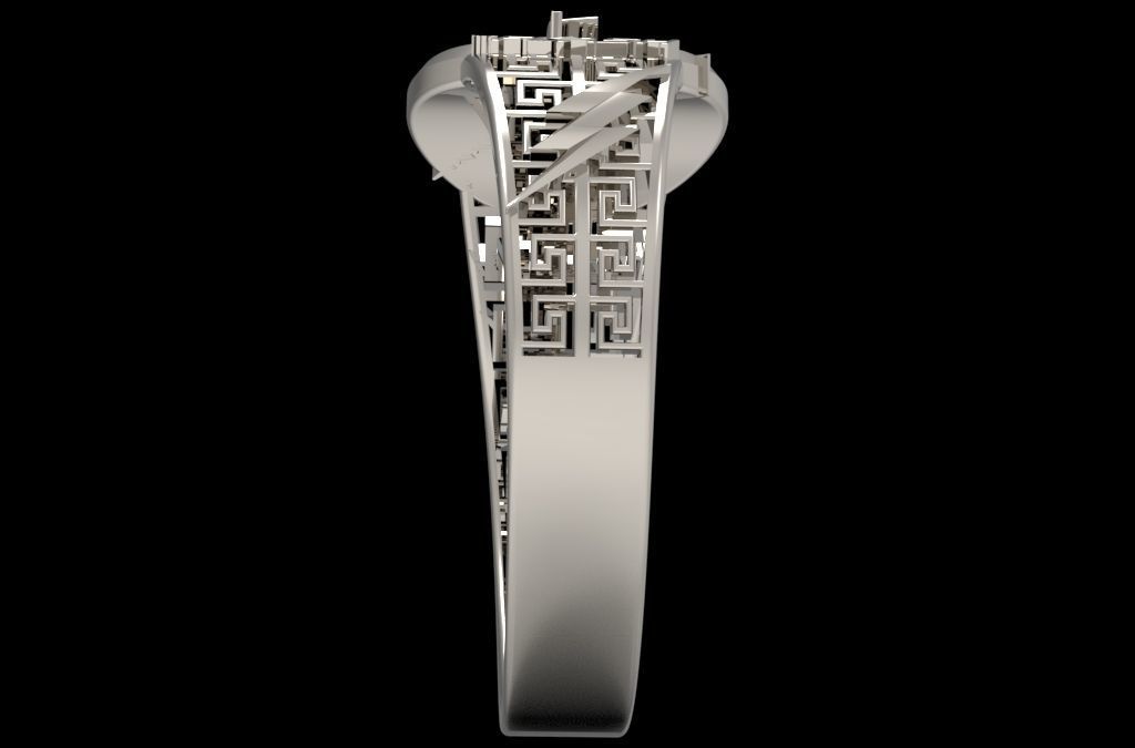 The flash silver ring 3D print model_26