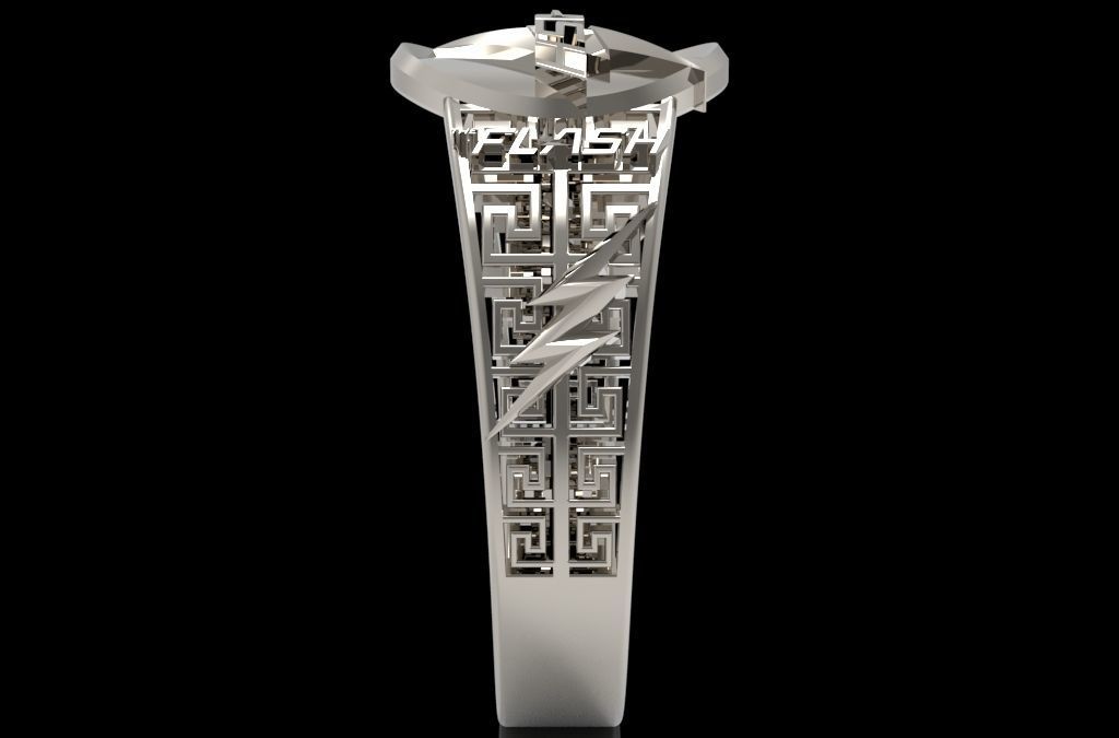 The flash silver ring 3D print model_31