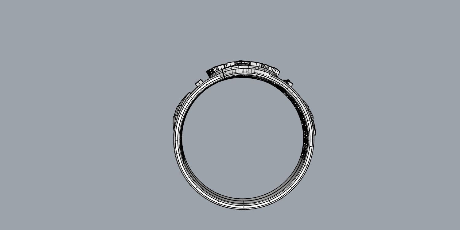 The flash silver ring 3D print model_14