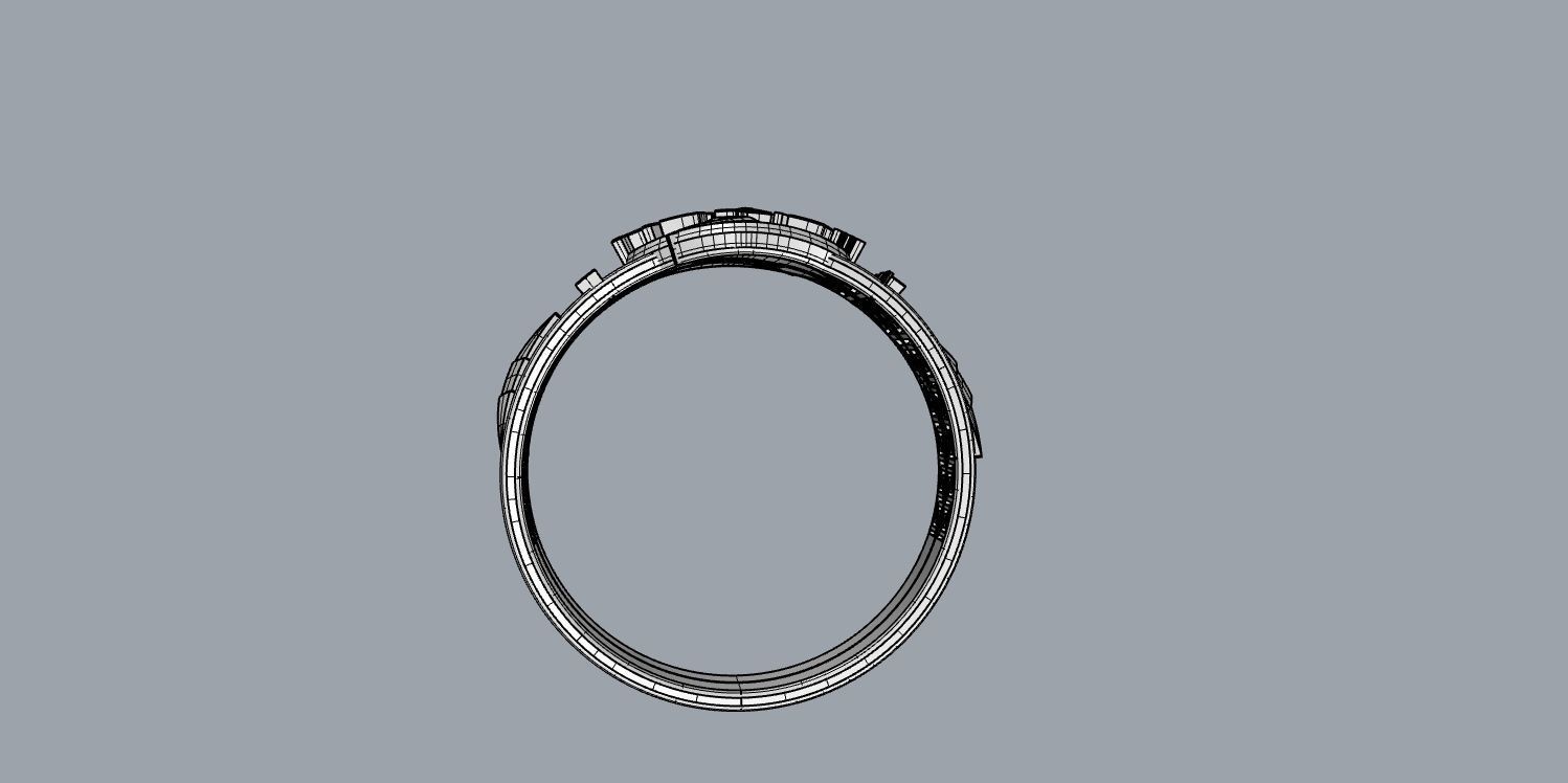 The flash silver ring 3D print model_15