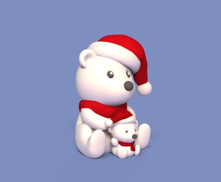 Xmas Bear 3D print model_1