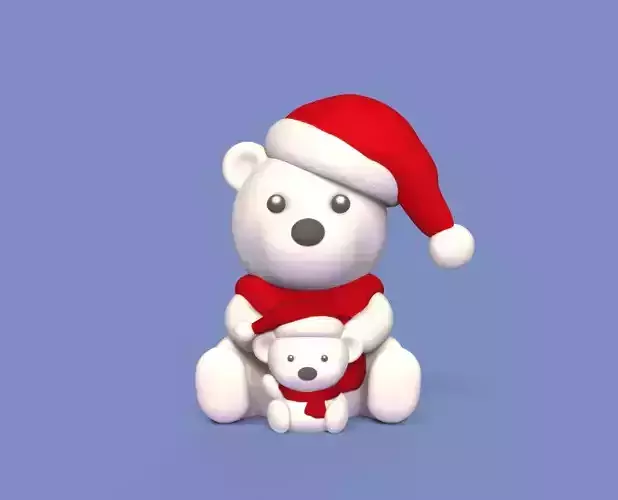 Xmas Bear 3D print model