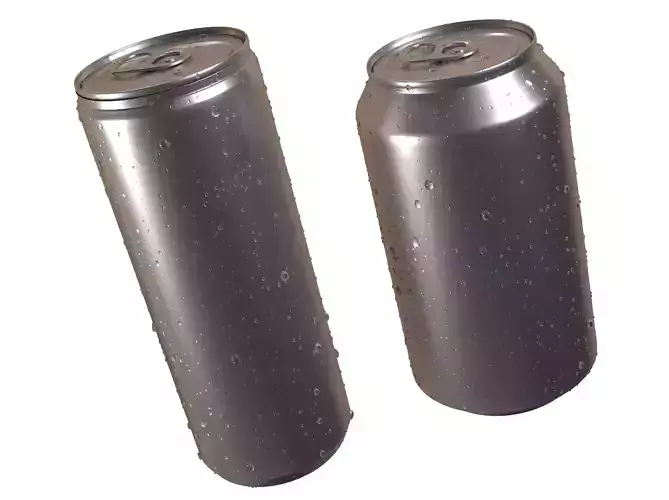 Soda Can With Water Droplets