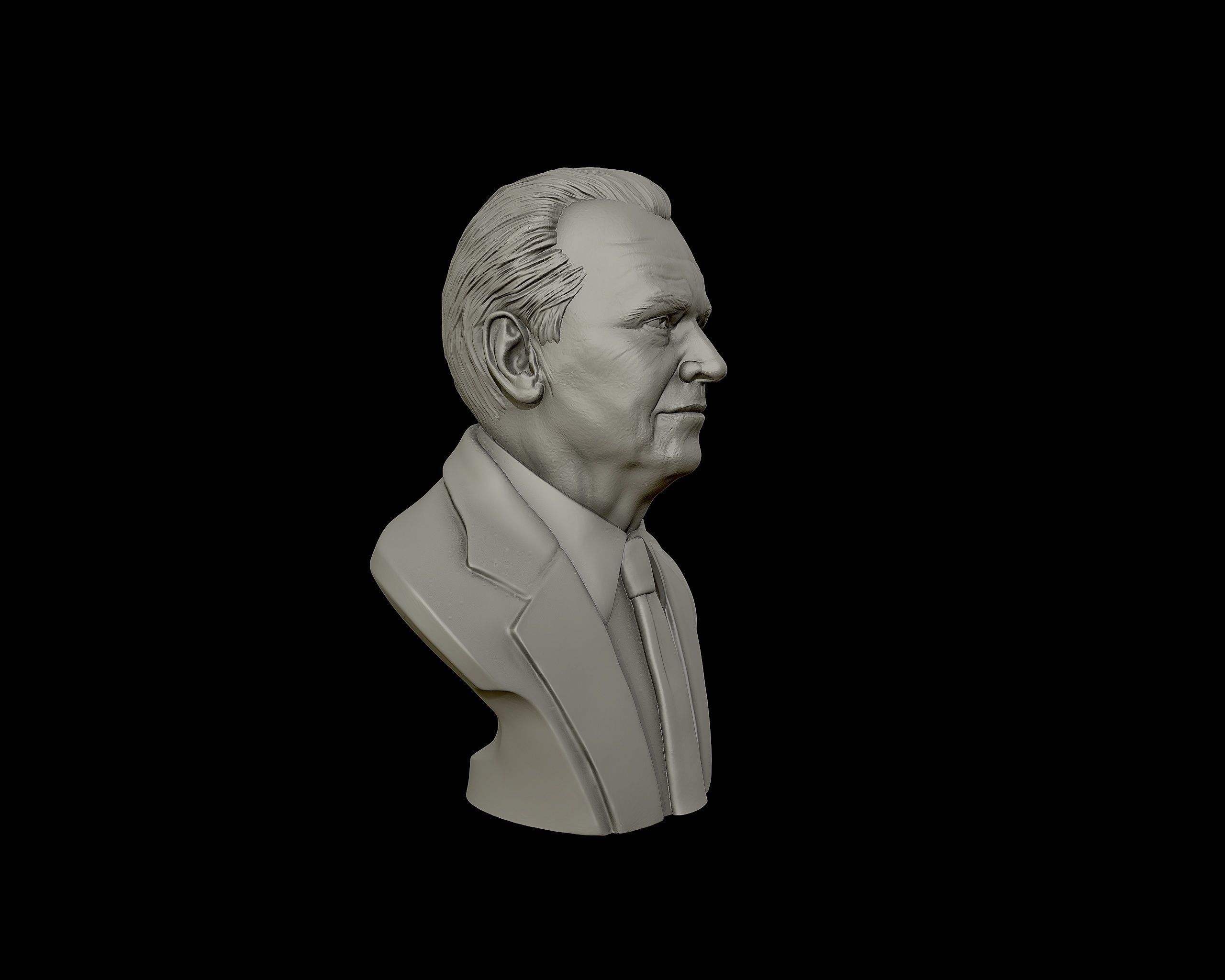 Jack Nicholson bust sculpture 3D print model_26