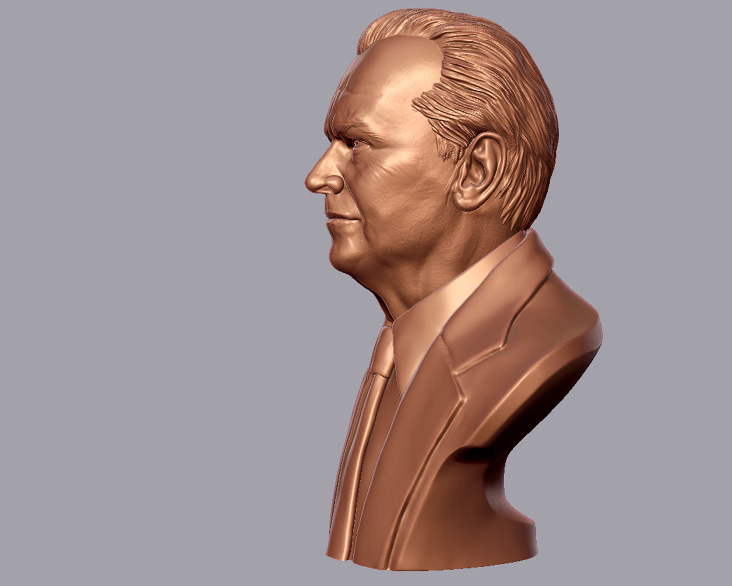 Jack Nicholson bust sculpture 3D print model_11