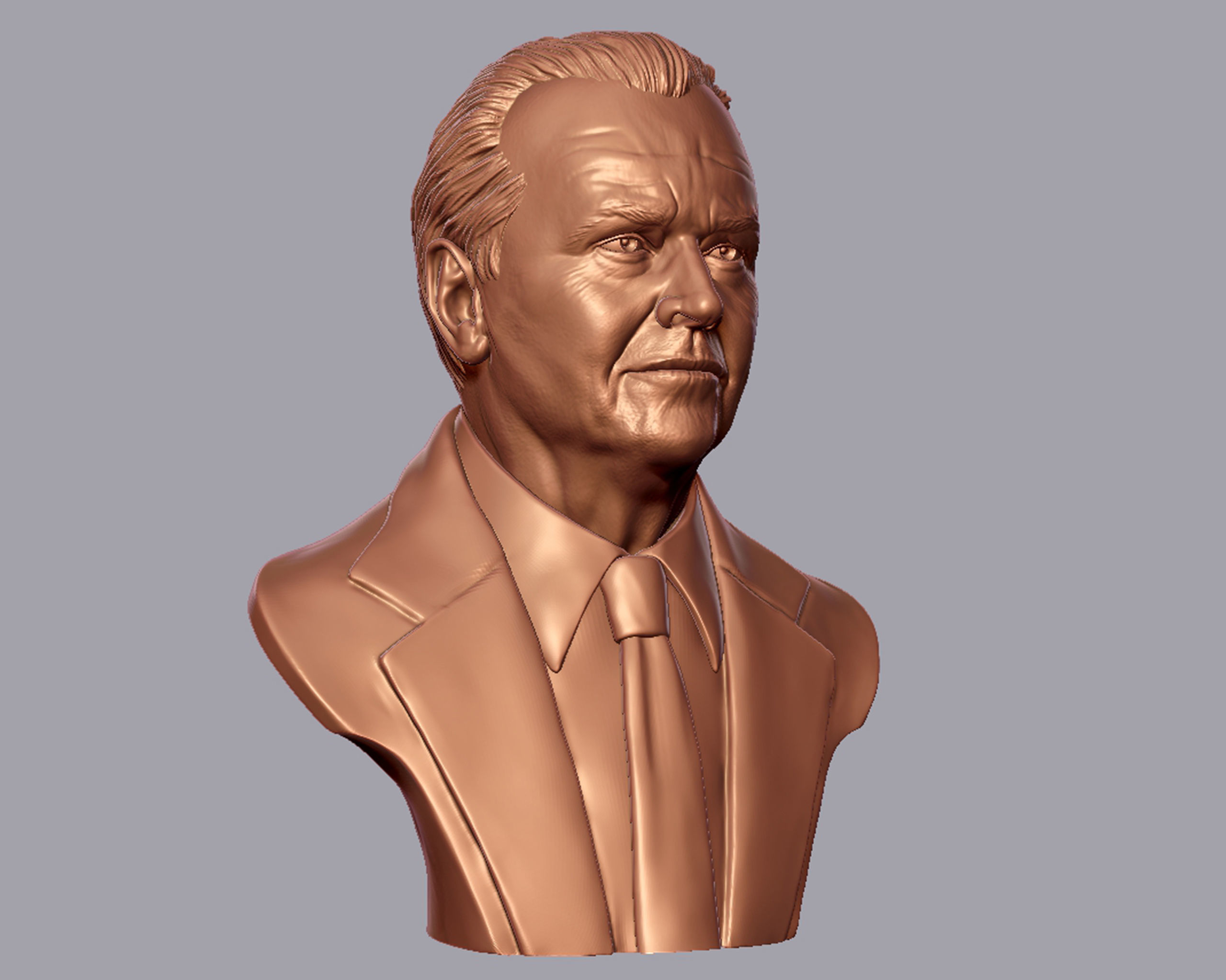 Jack Nicholson bust sculpture 3D print model_29