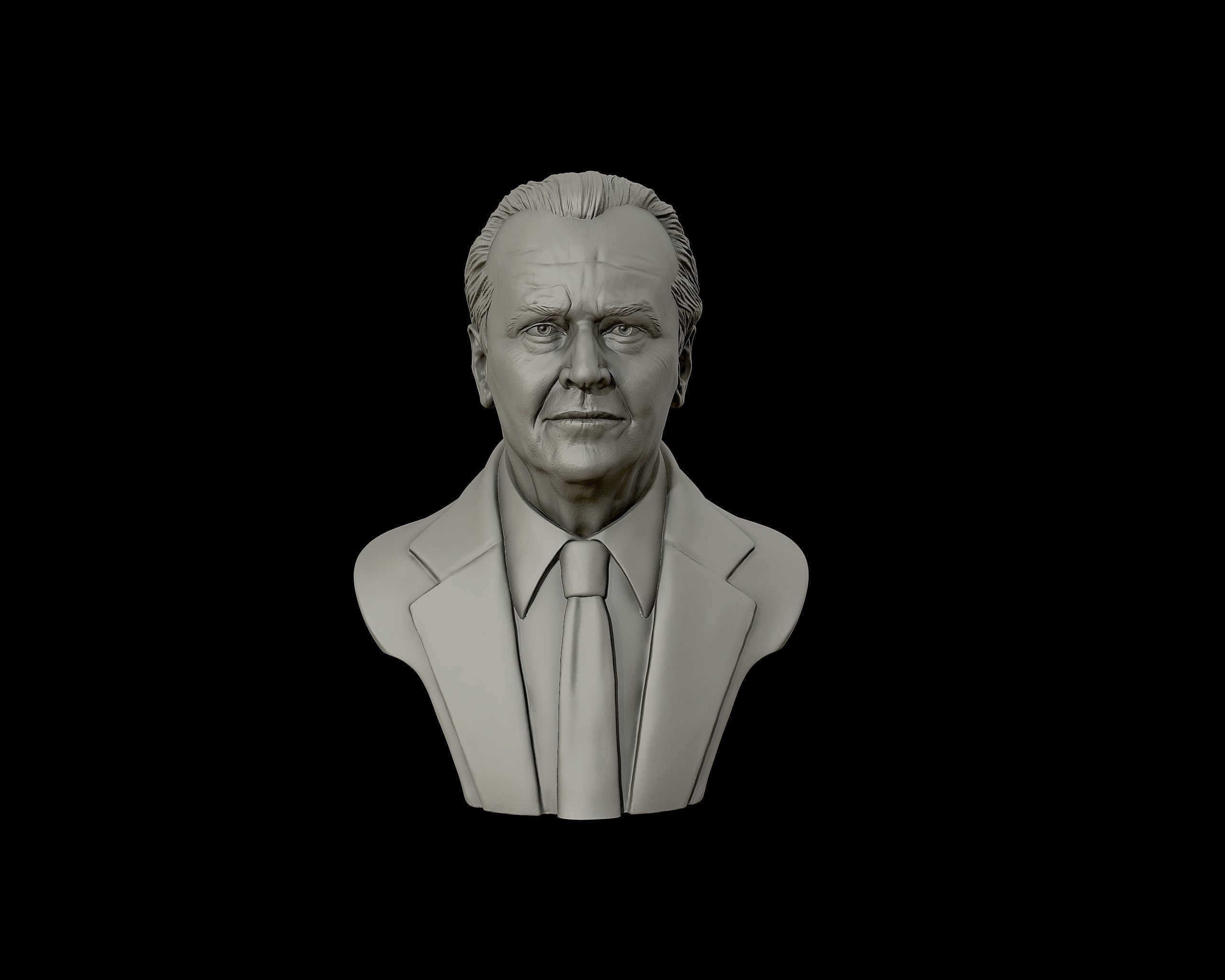 Jack Nicholson bust sculpture 3D print model_18