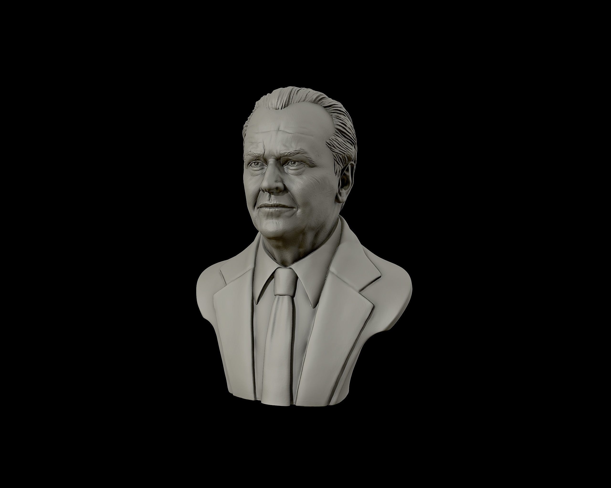 Jack Nicholson bust sculpture 3D print model_20