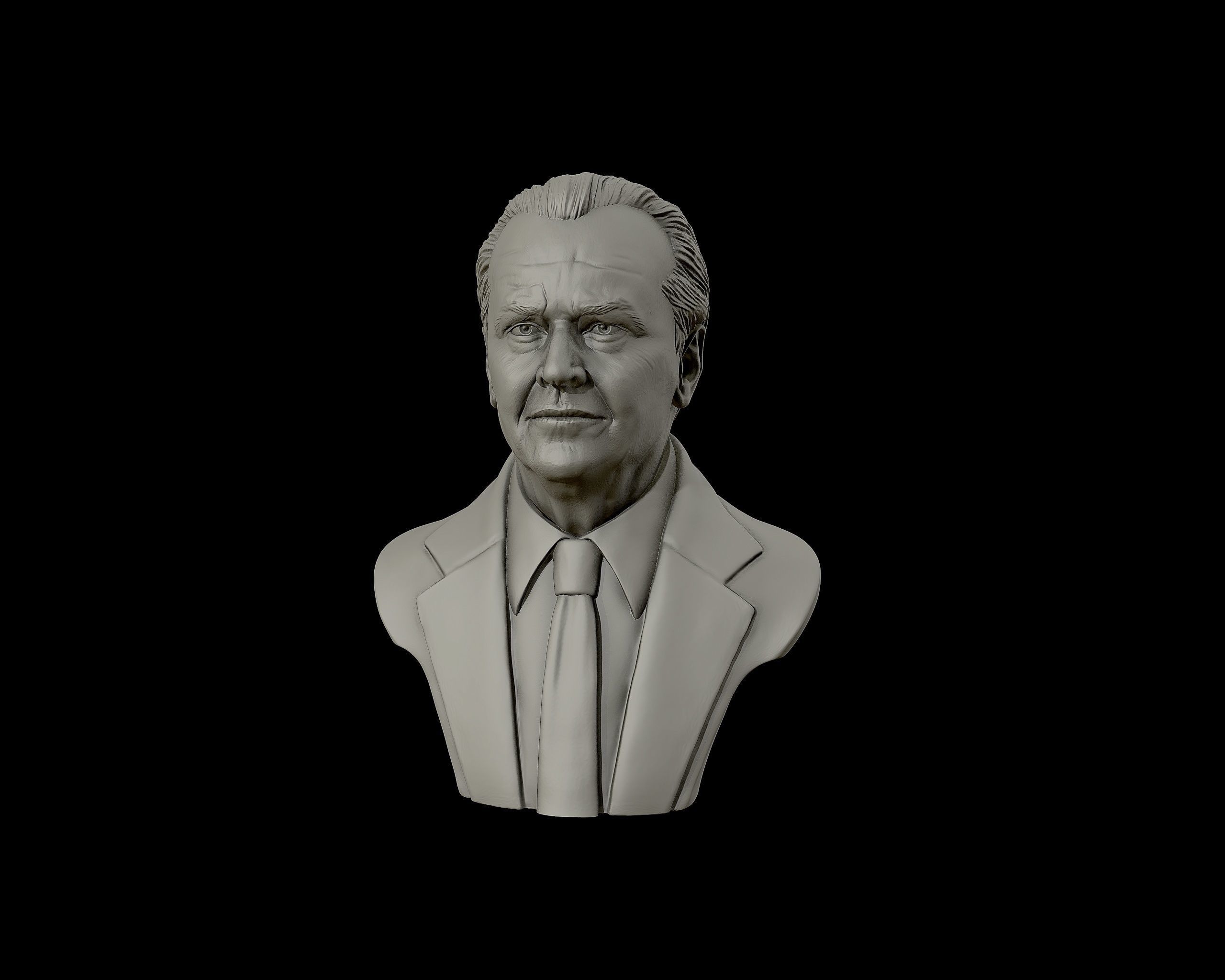 Jack Nicholson bust sculpture 3D print model_19