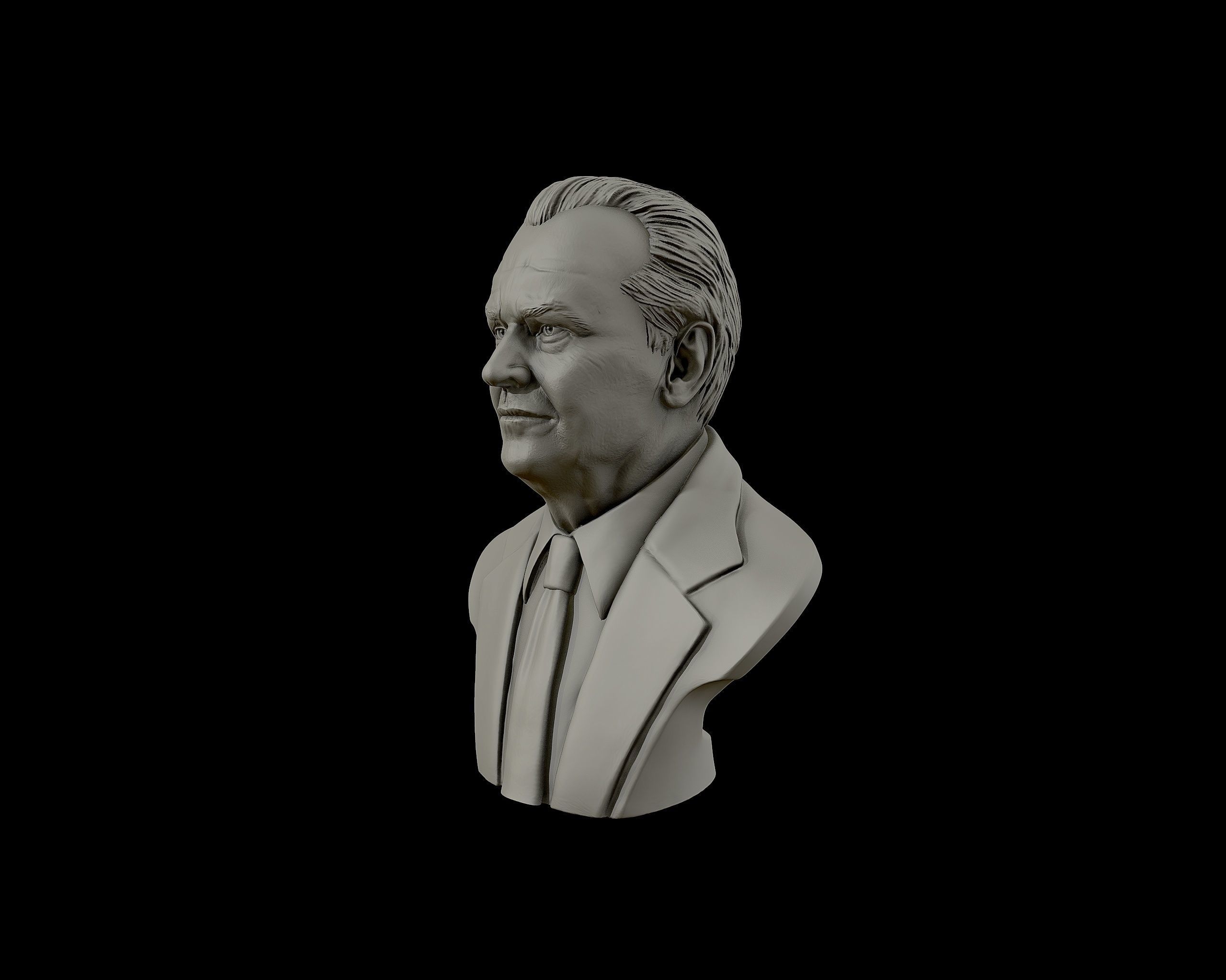 Jack Nicholson bust sculpture 3D print model_22