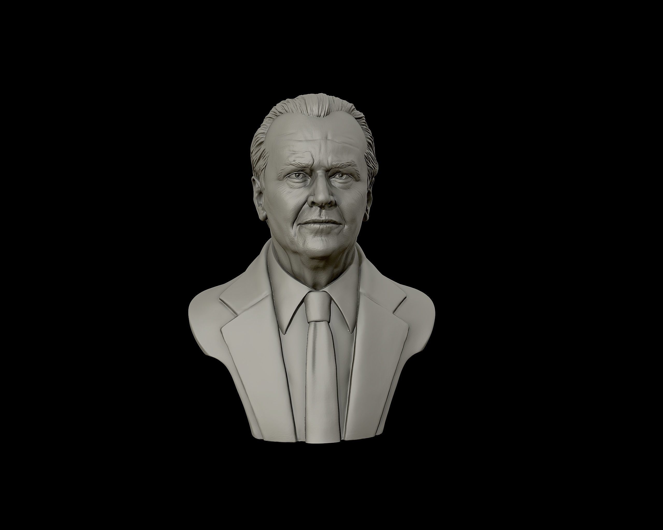 Jack Nicholson bust sculpture 3D print model_28