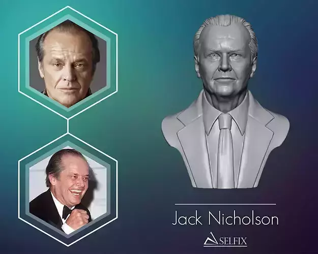 Jack Nicholson bust sculpture