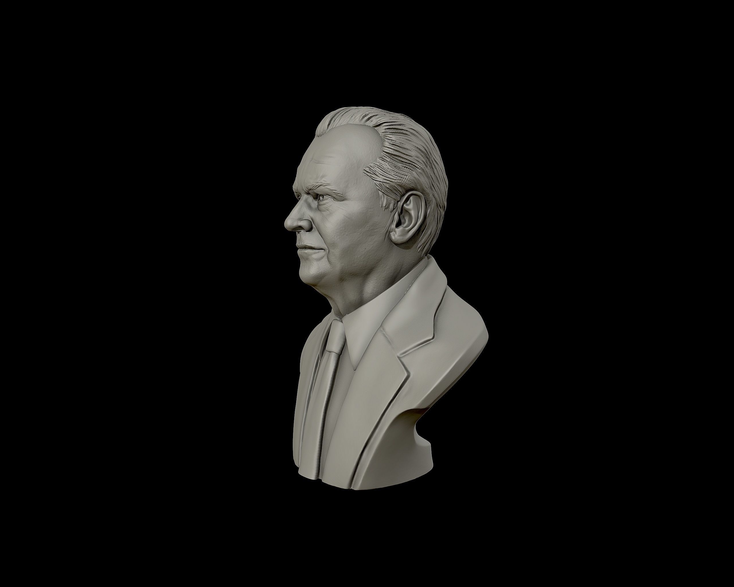Jack Nicholson bust sculpture 3D print model_23