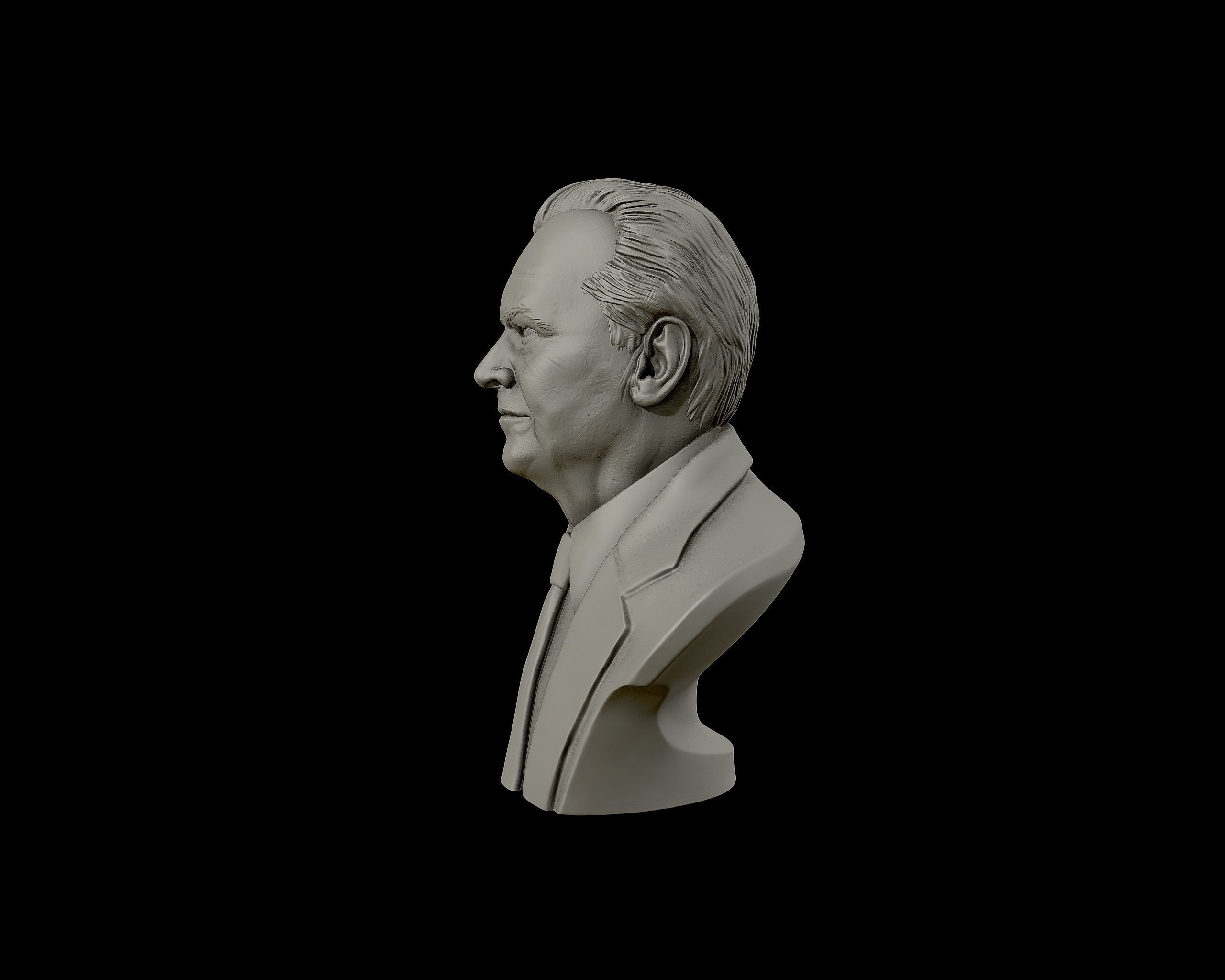 Jack Nicholson bust sculpture 3D print model_24