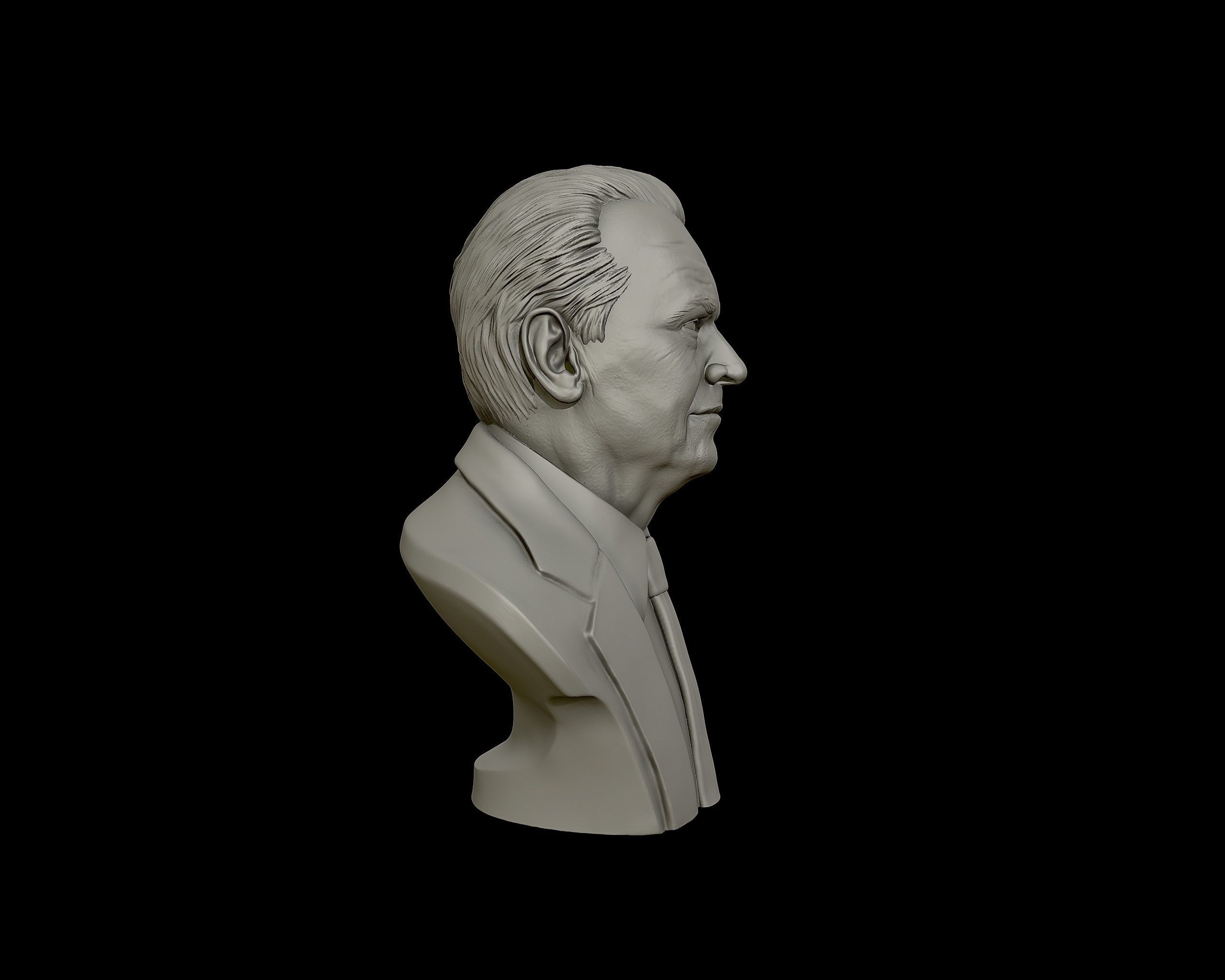 Jack Nicholson bust sculpture 3D print model_25