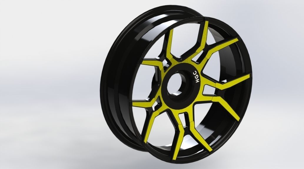 3D Models Rim Ryker Arm 16 dan 20 front and back 3D model_3