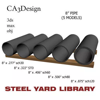8in Pipe 3D model