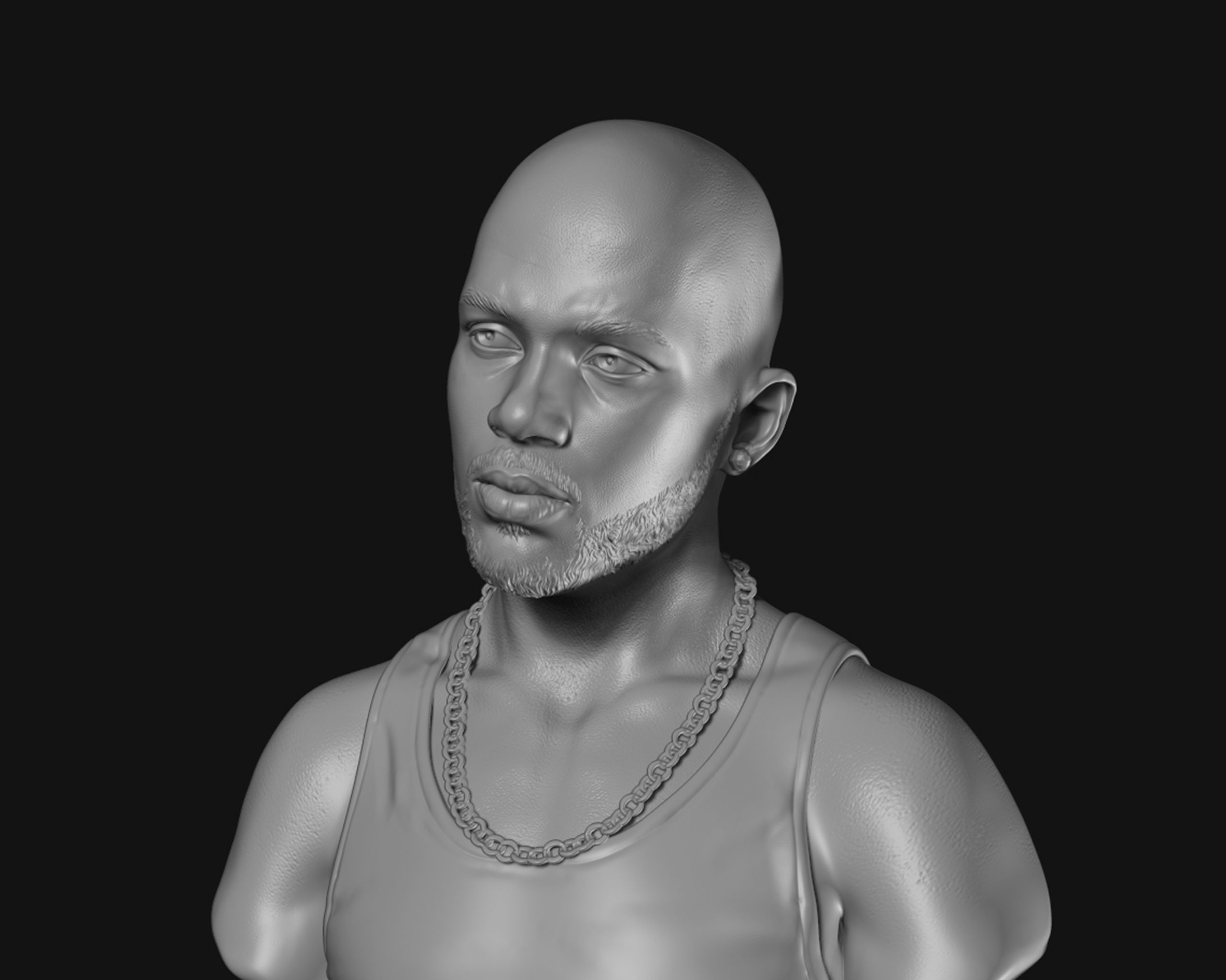 DMX Bust 3D print model_6