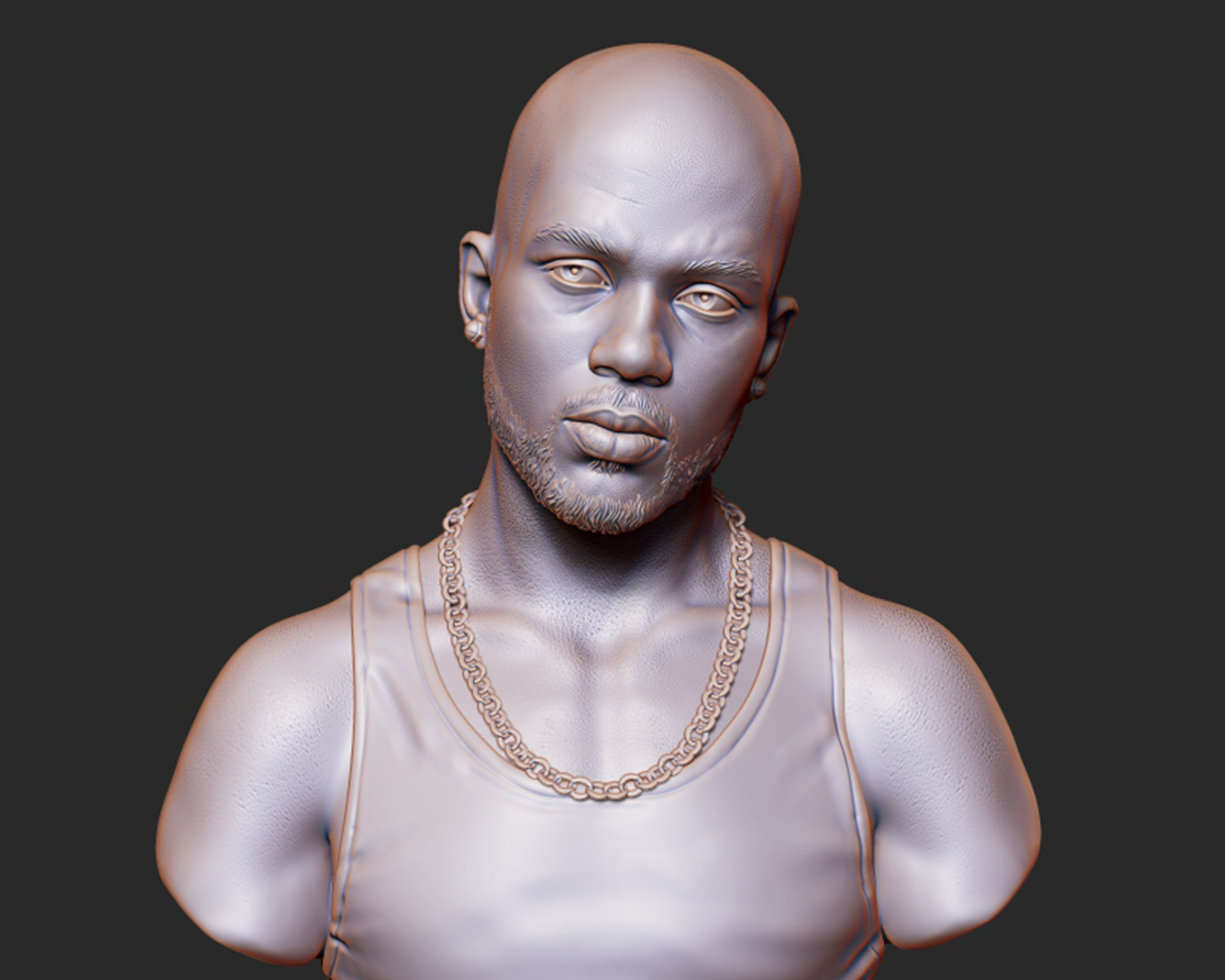 DMX Bust 3D print model_3