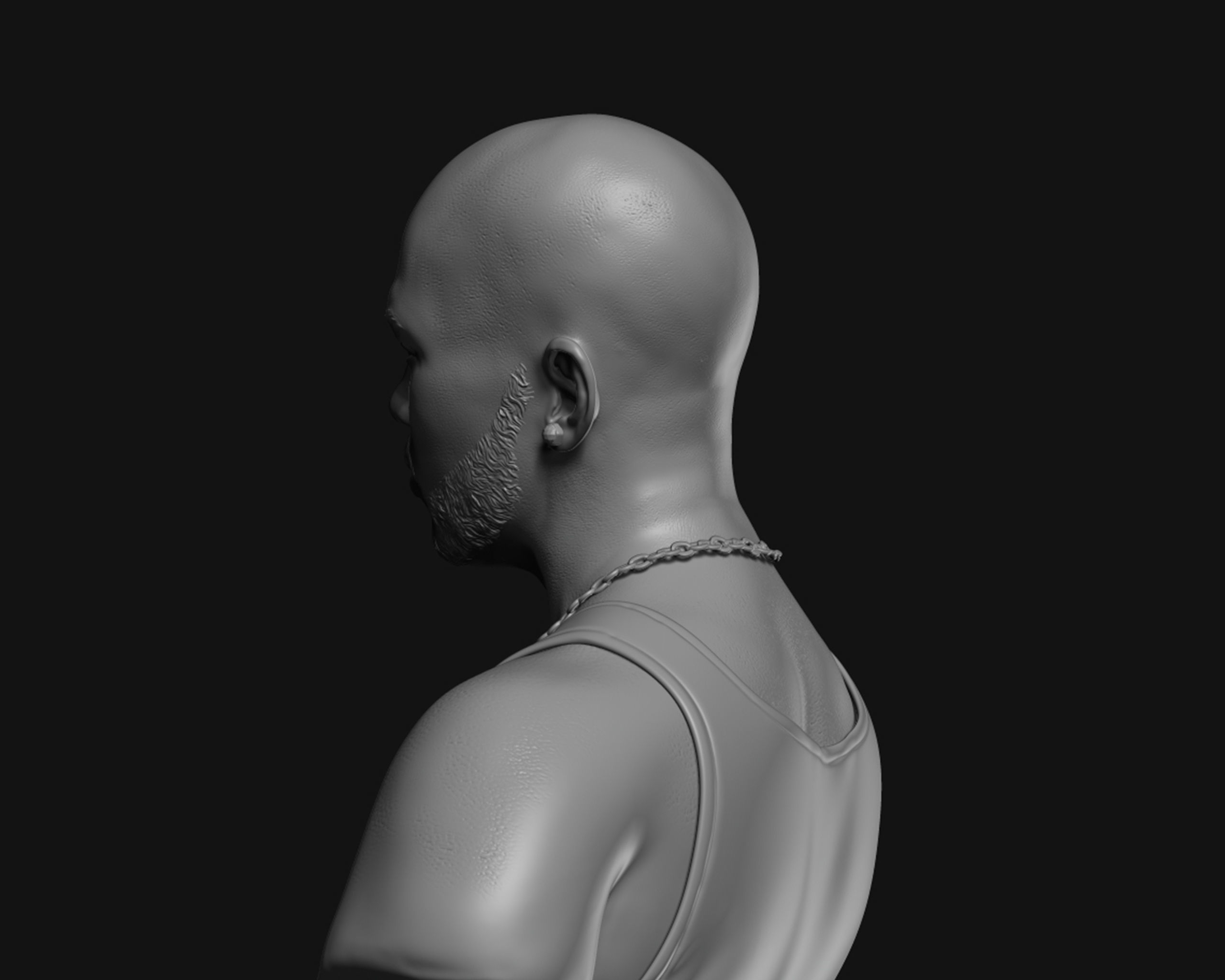 DMX Bust 3D print model_8