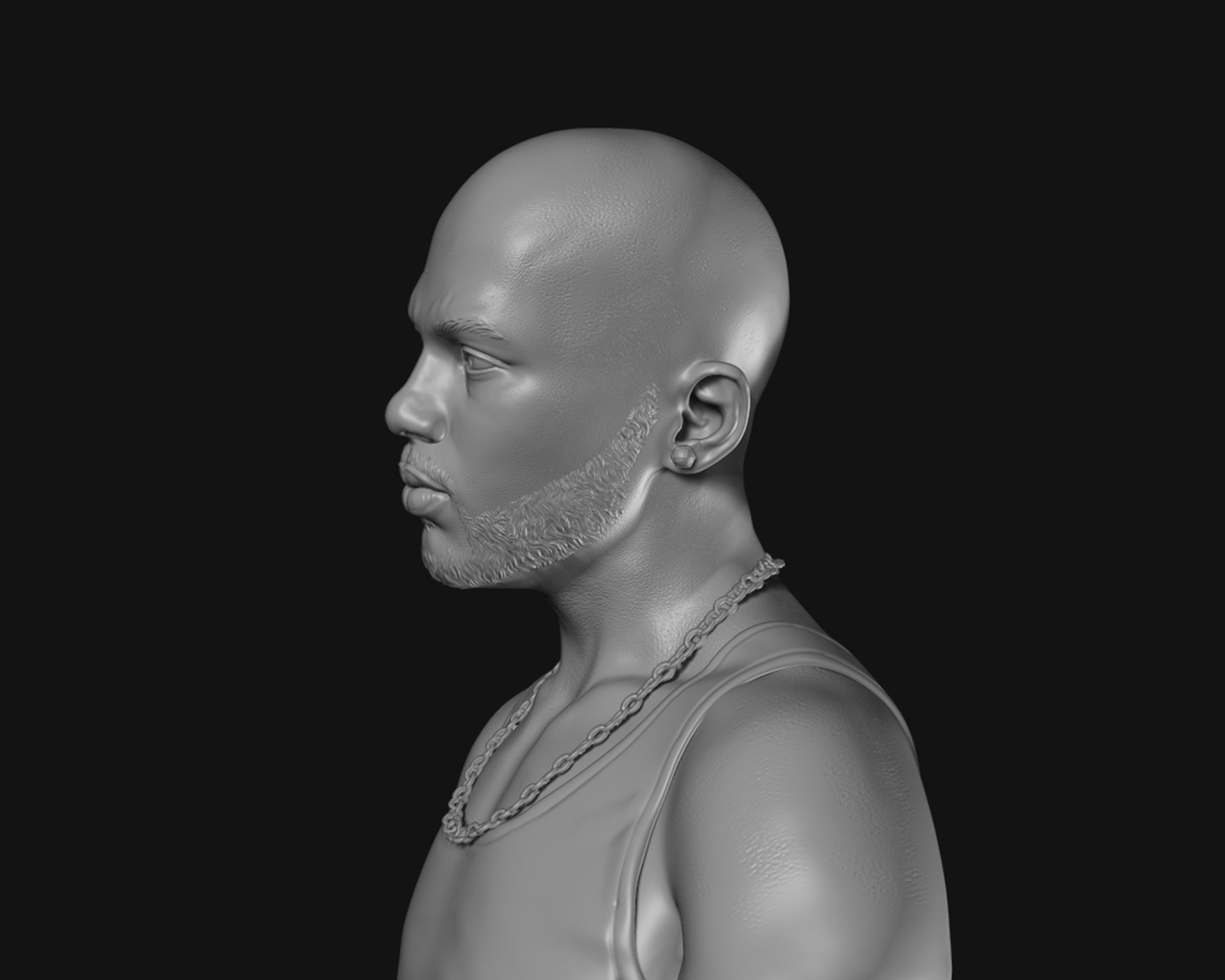 DMX Bust 3D print model_7