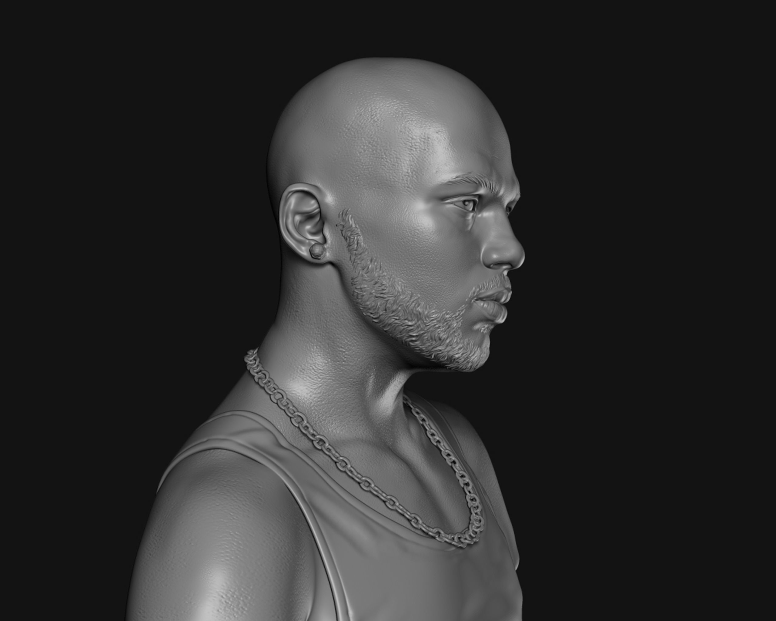 DMX Bust 3D print model_10