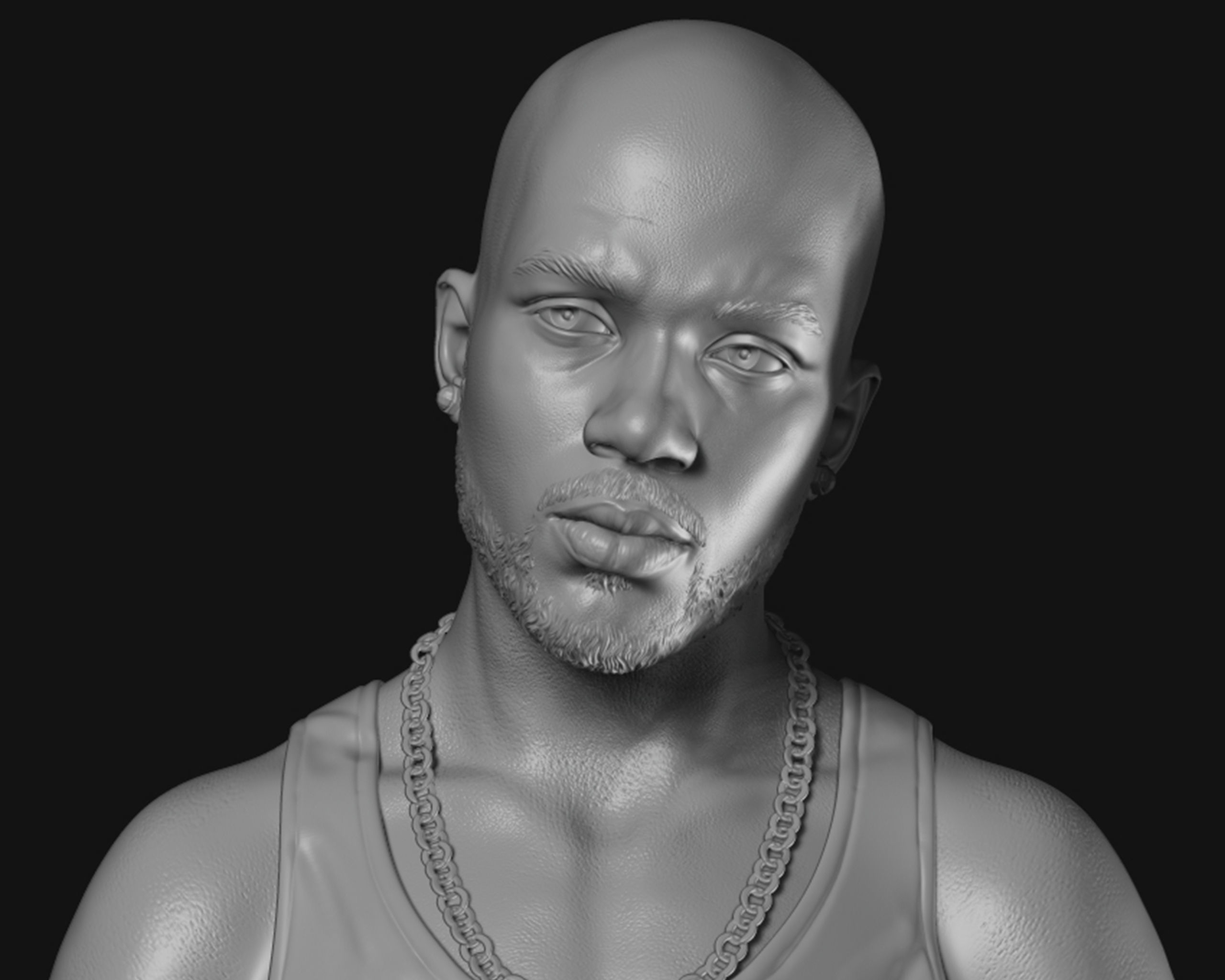 DMX Bust 3D print model_5