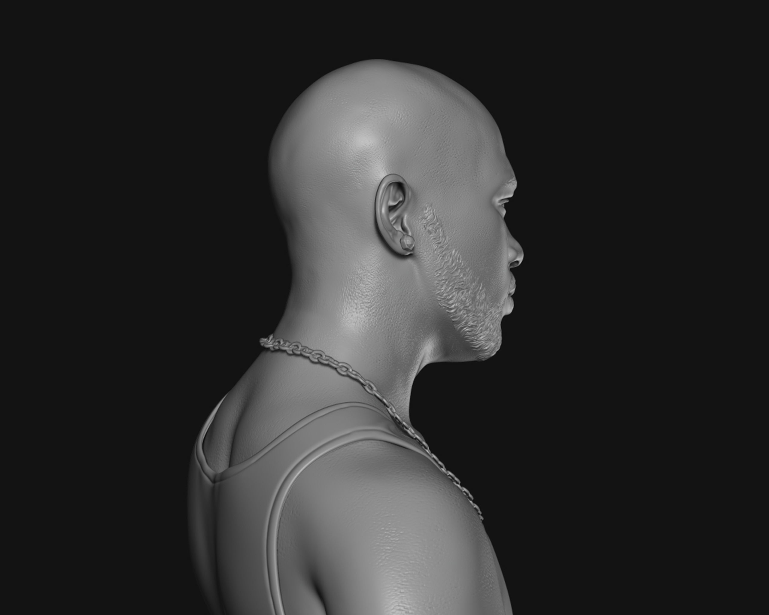 DMX Bust 3D print model_9