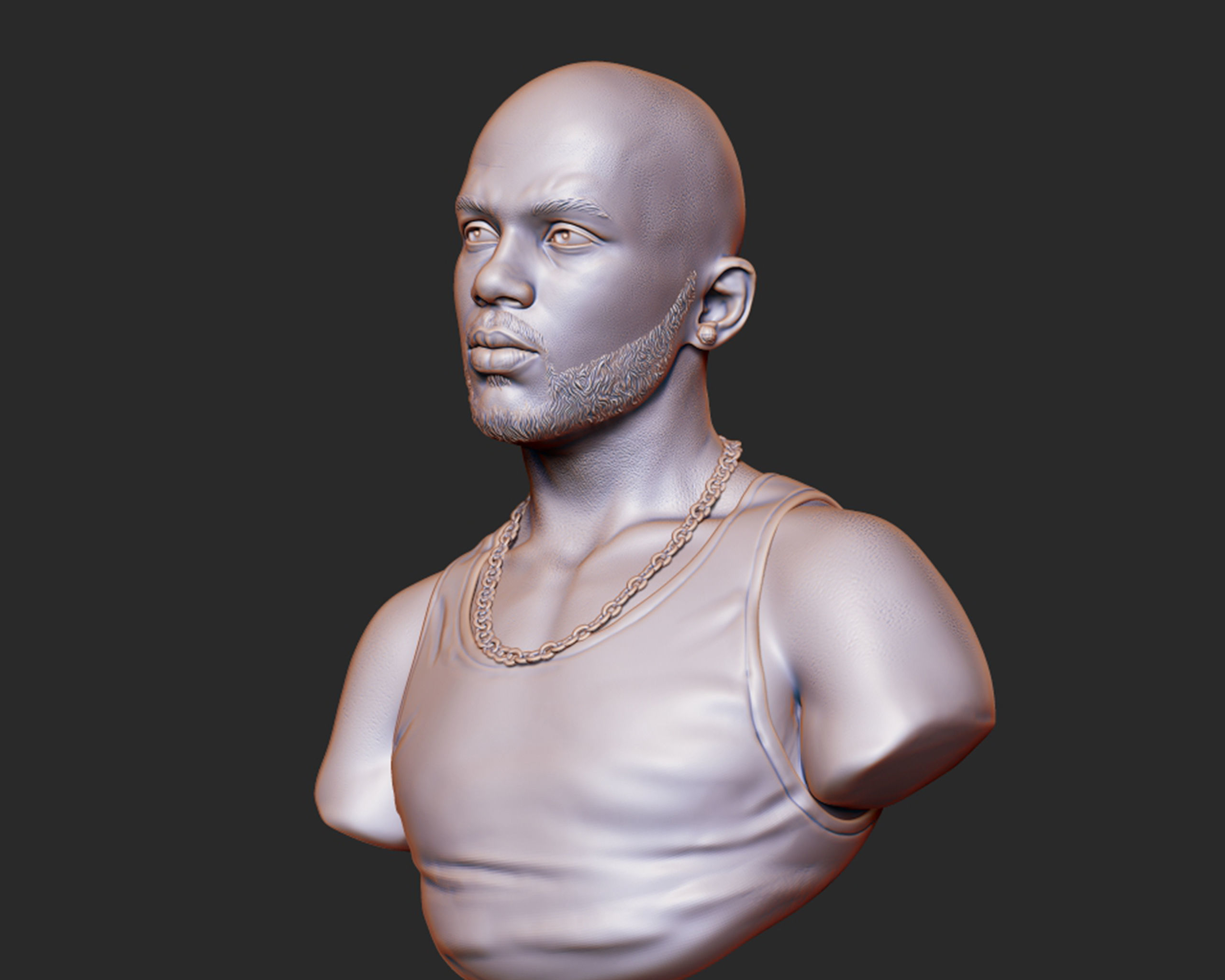 DMX Bust 3D print model_4