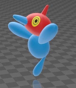 Pokemon Porygon Z 3D Model 70 mm with Base 3D print model_2