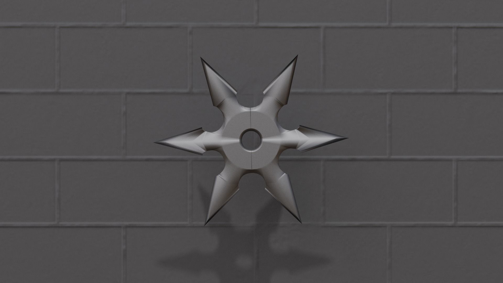 Ninja Shuriken Free 3D model_2