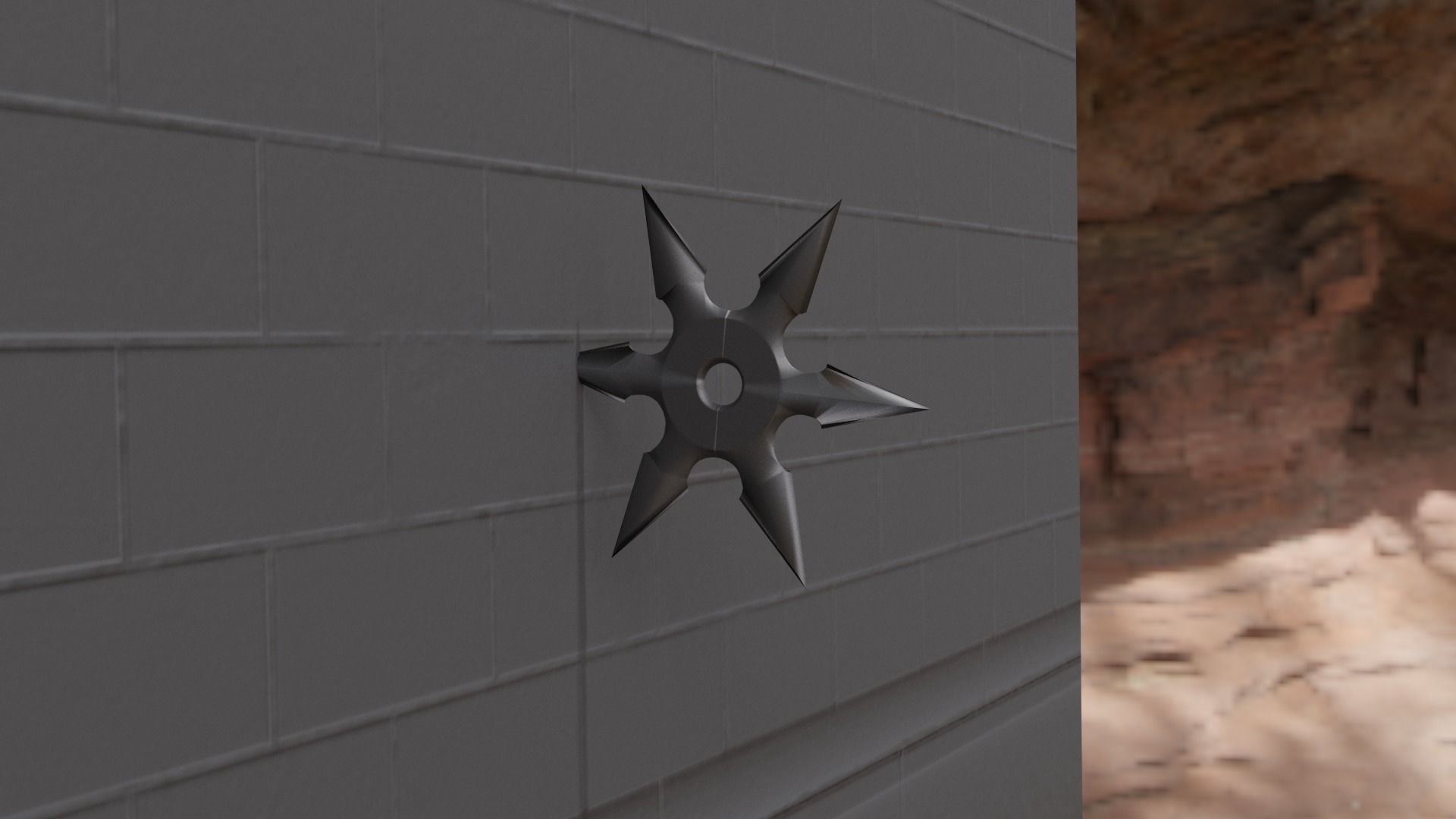 Ninja Shuriken Free 3D model_1
