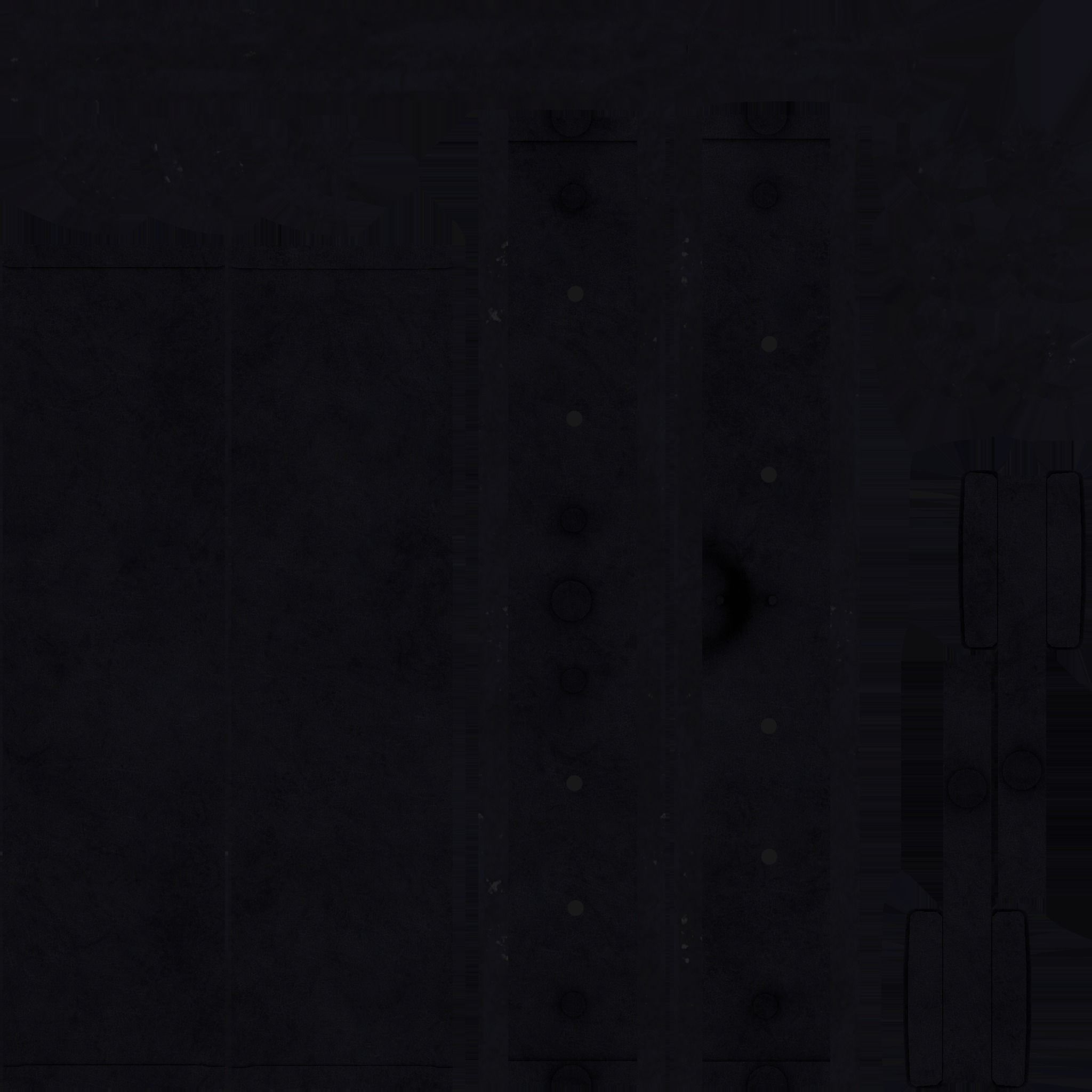 Gothic Choker Collar 02 Full Black - Character Design Fashion Low-poly 3D model_15