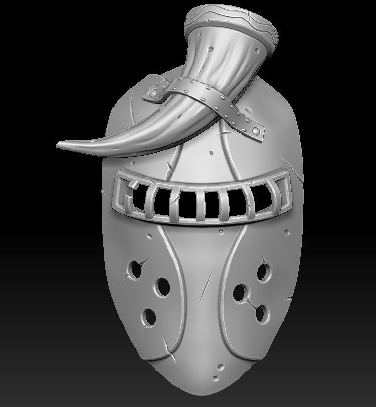 Warrior mask 3d print 3D print model_5