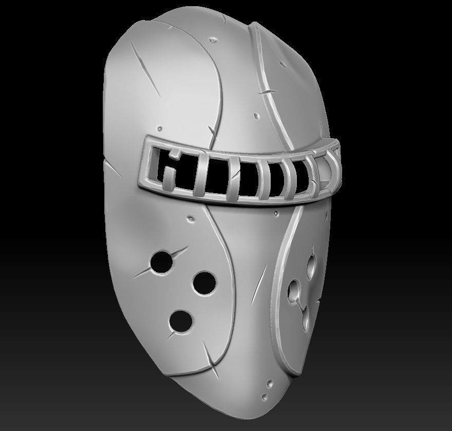 Warrior mask 3d print 3D print model_3
