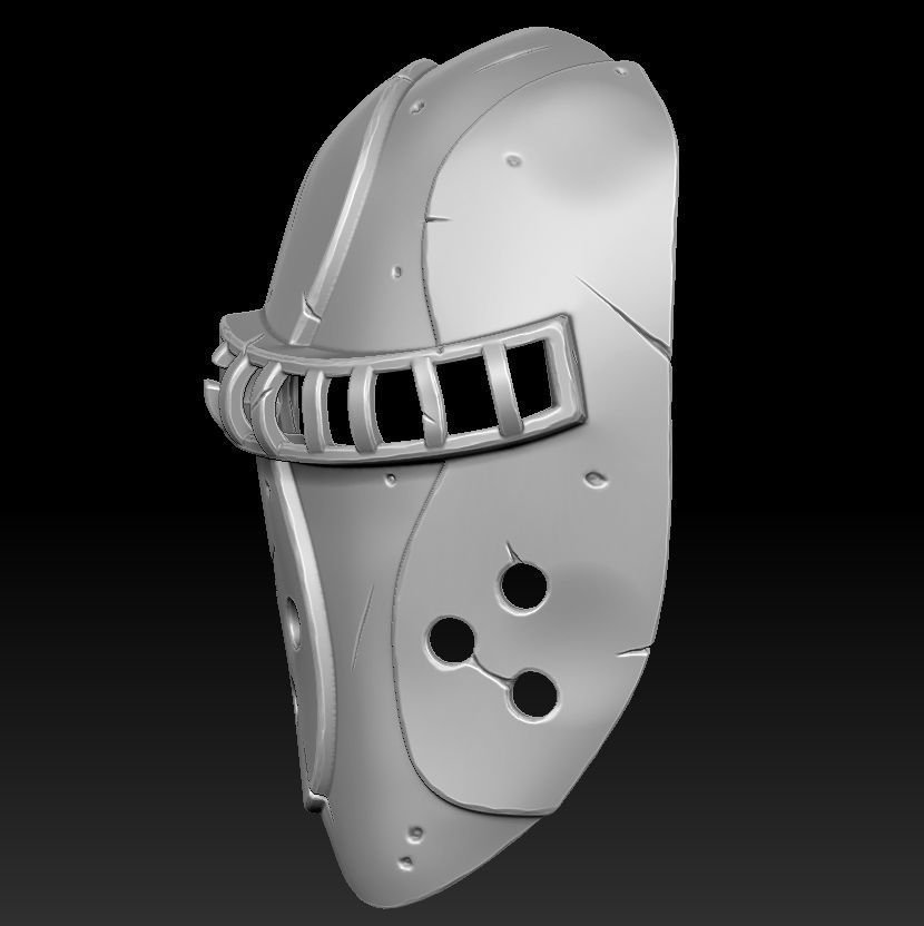 Warrior mask 3d print 3D print model_6