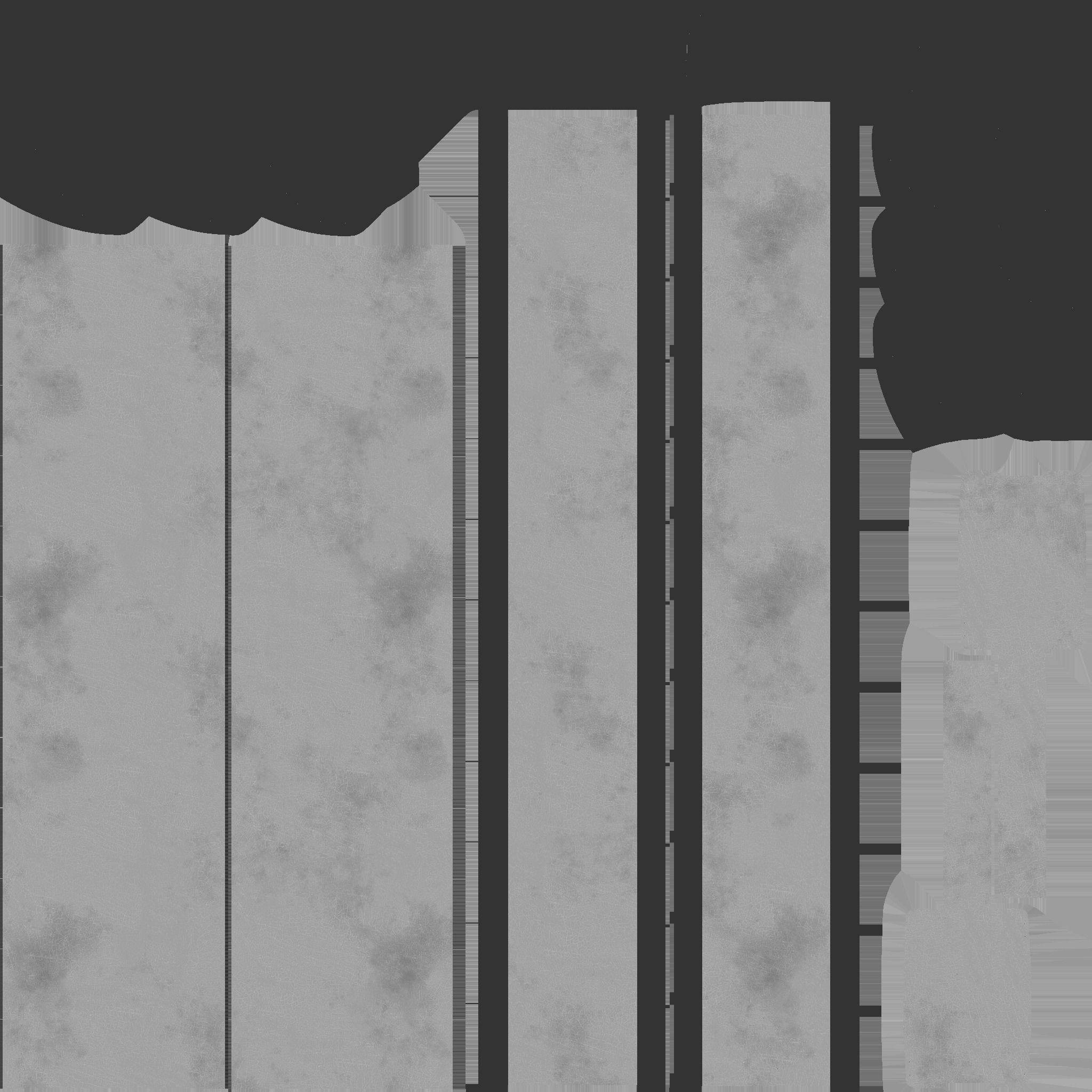 Gothic Choker Collar 03 - Black Gold - Character Design Fashion Low-poly 3D model_15