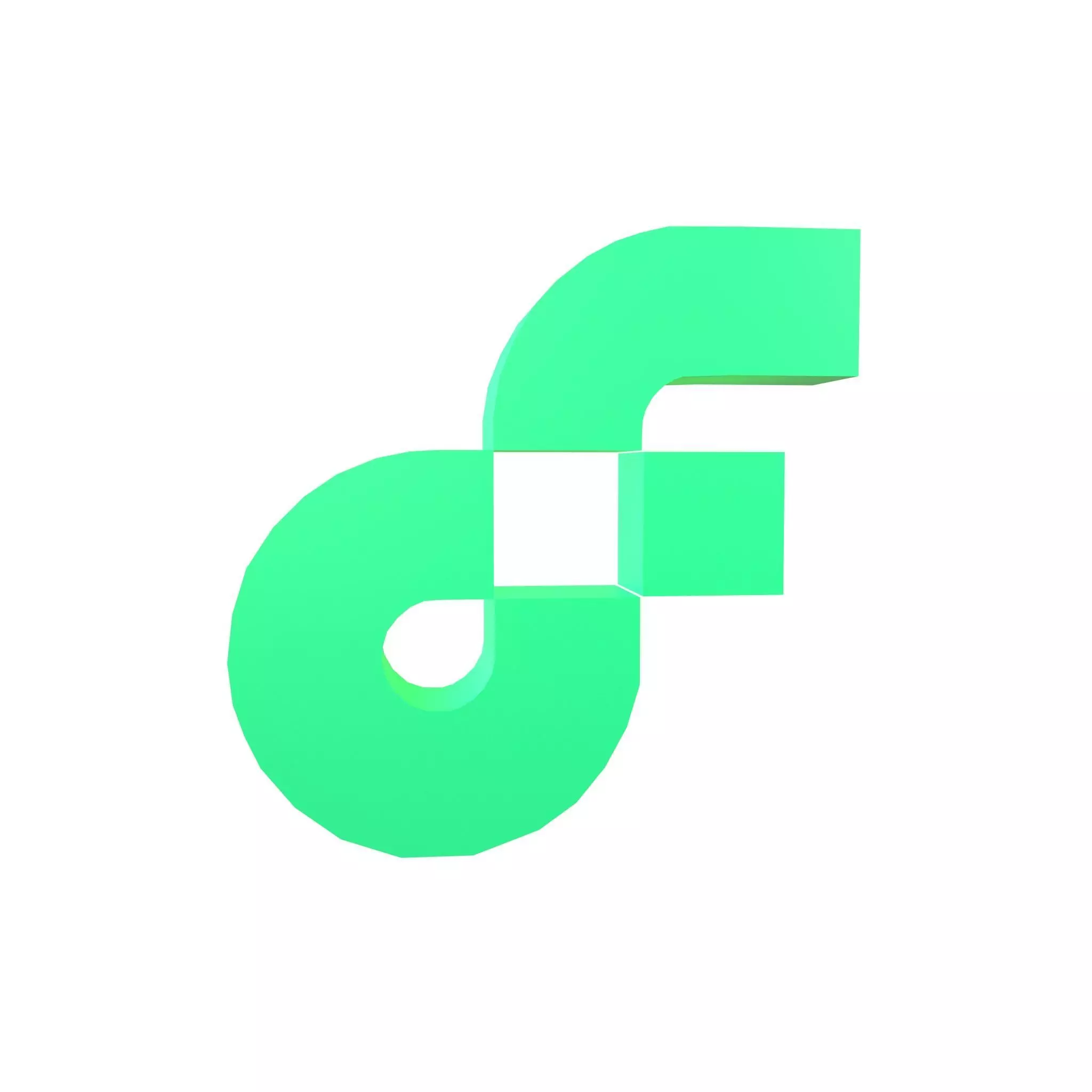 Flow Coin v1 001 Low-poly 3D model_0