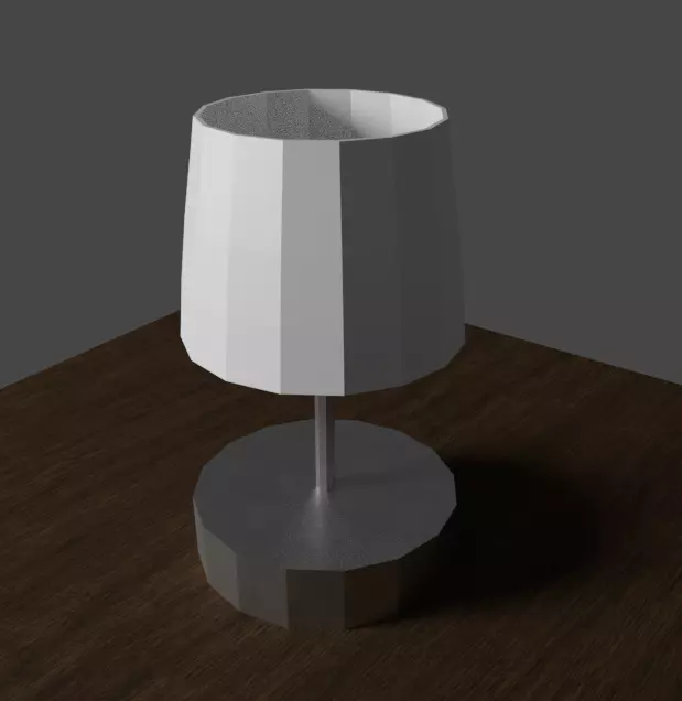Lamp with metal base Free 3D model