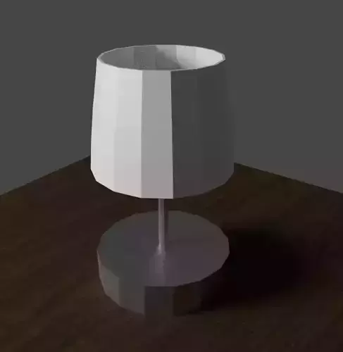 Lamp with metal base