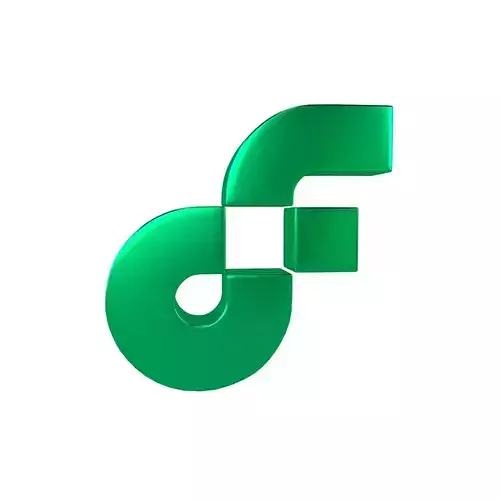 Flow Coin v2 002 Low-poly 3D model
