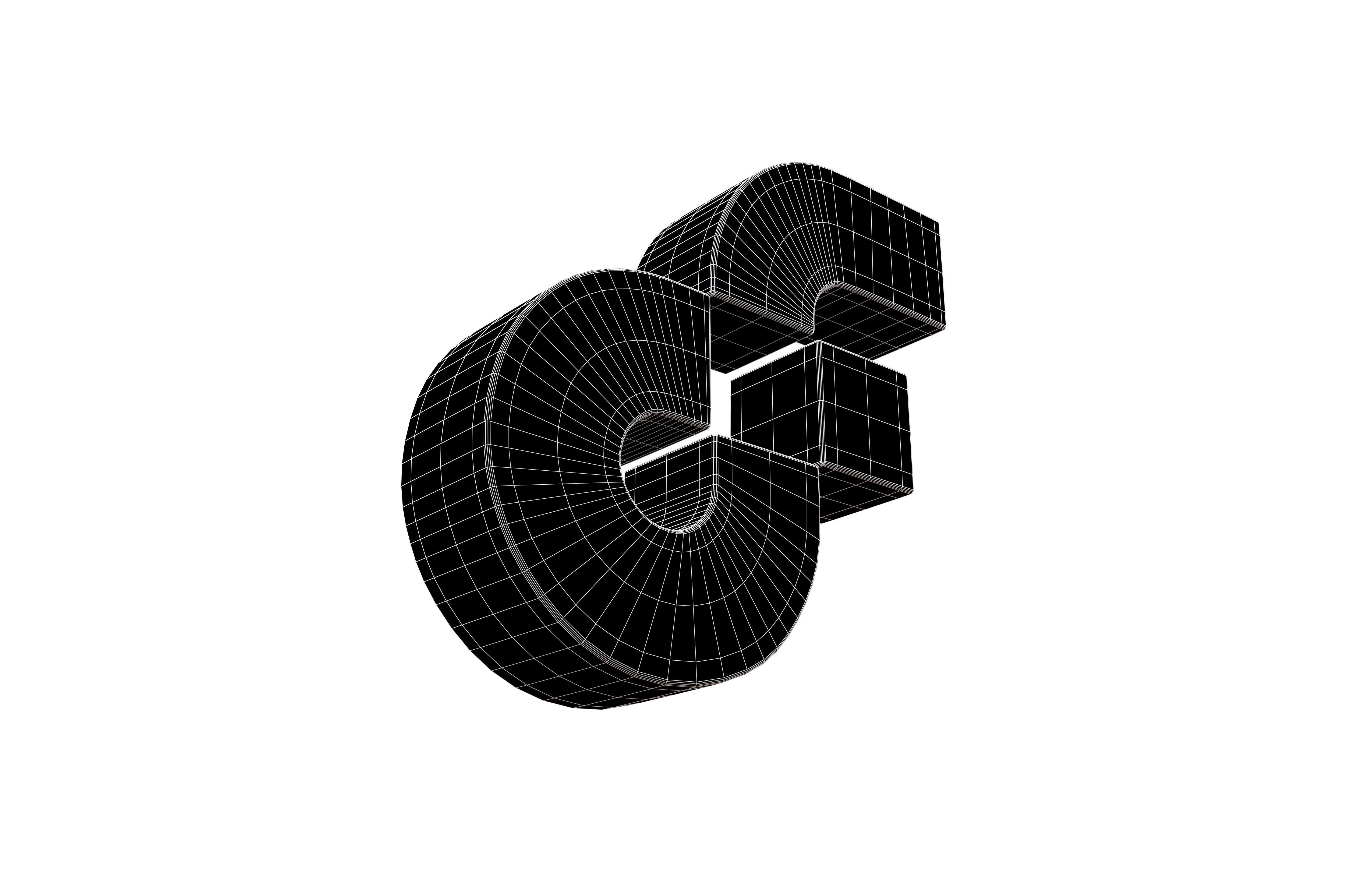 Flow Coin v2 002 Low-poly 3D model_7