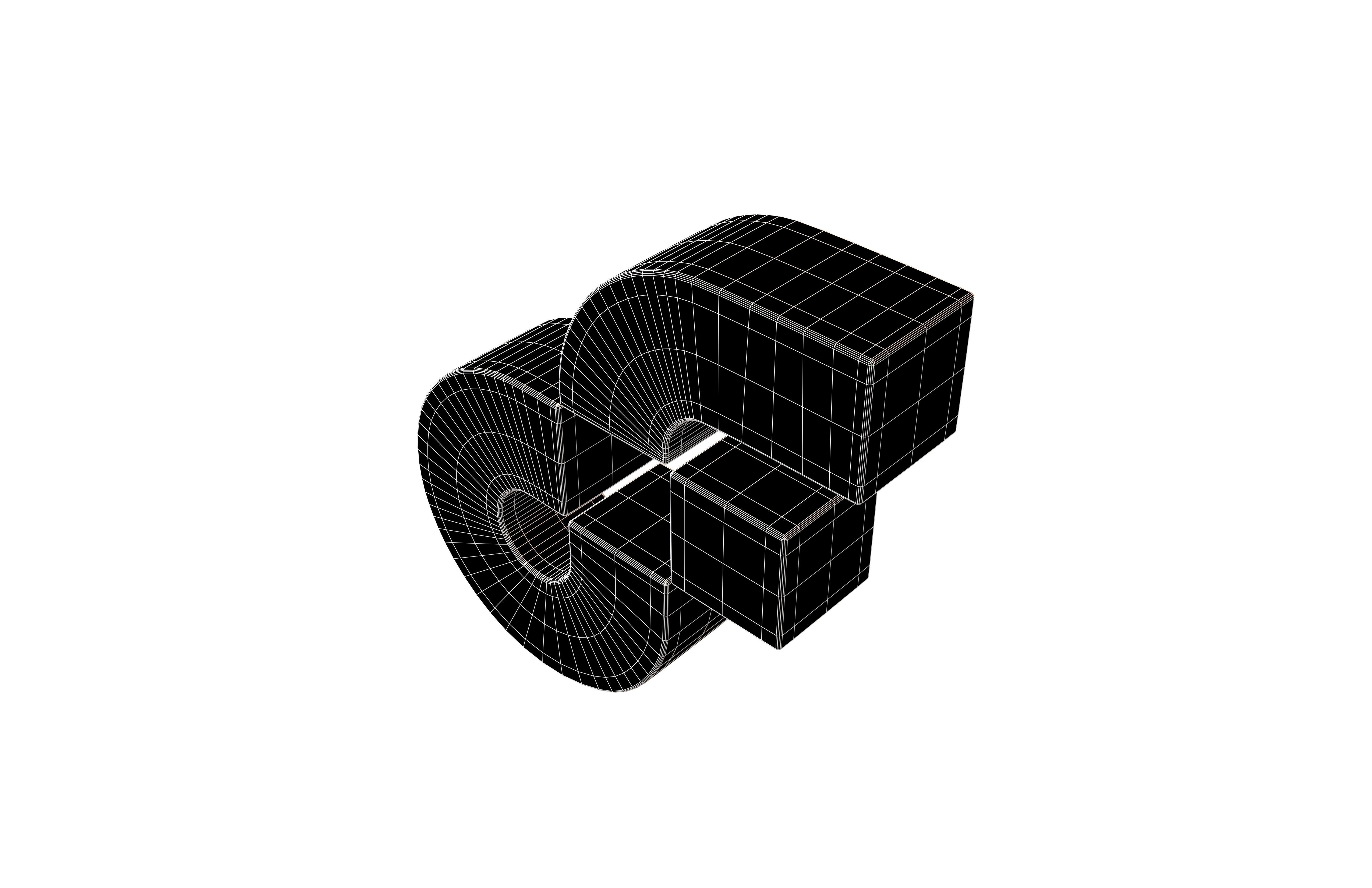 Flow Coin v2 002 Low-poly 3D model_6