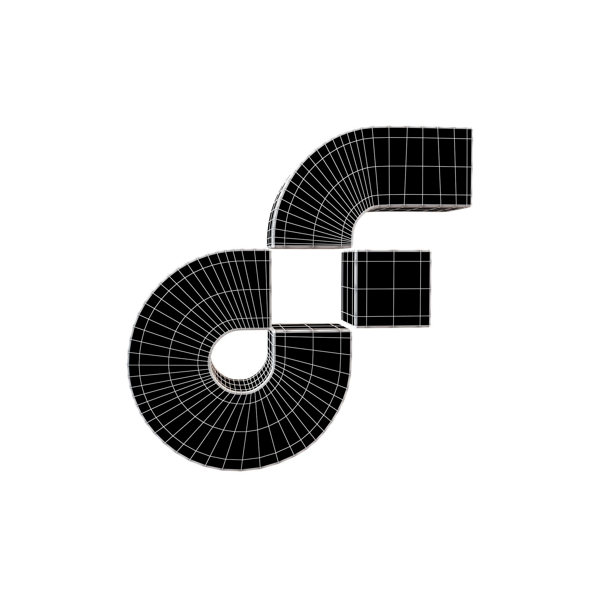 Flow Coin v2 002 Low-poly 3D model_5