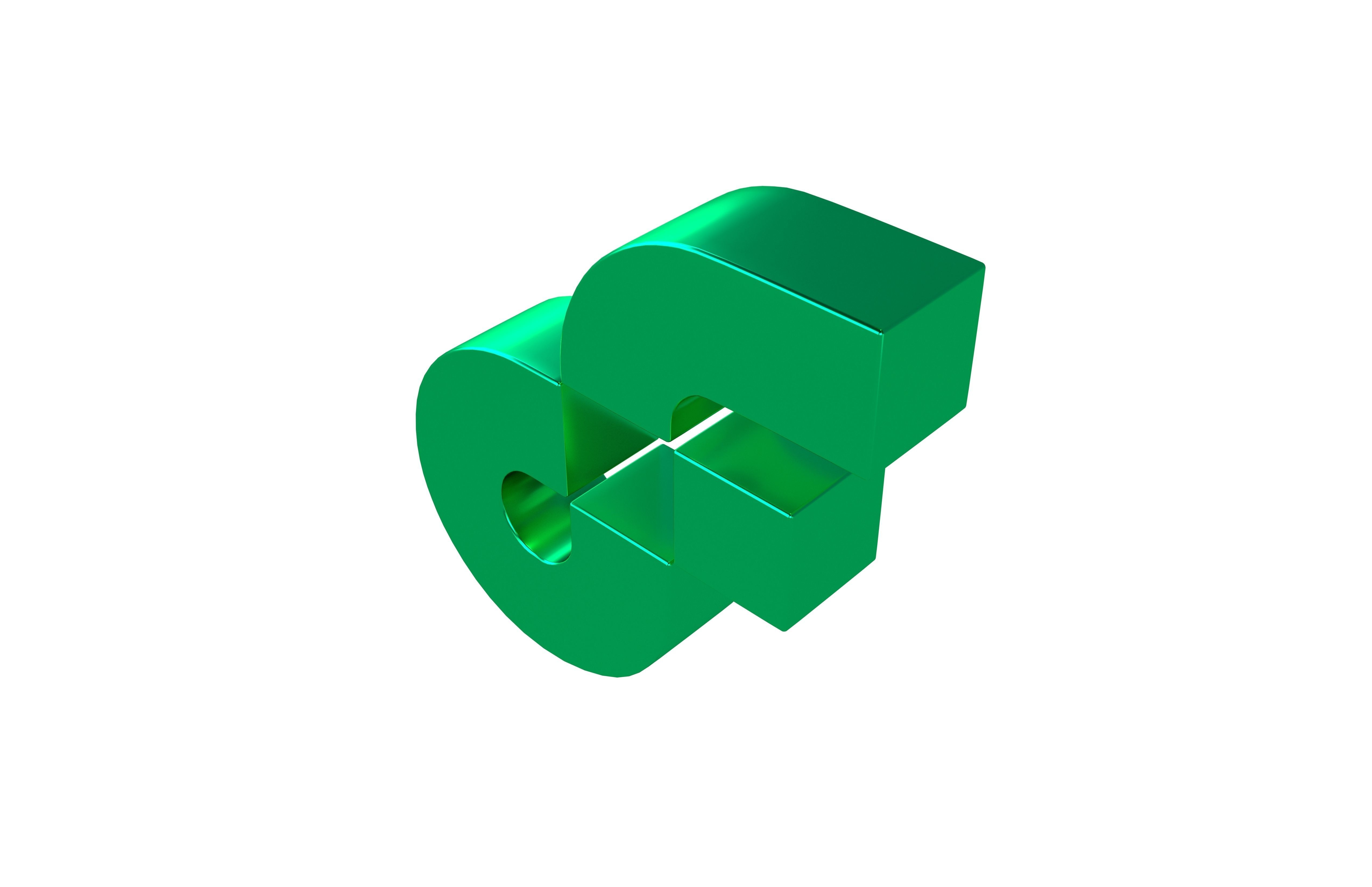 Flow Coin v2 002 Low-poly 3D model_2