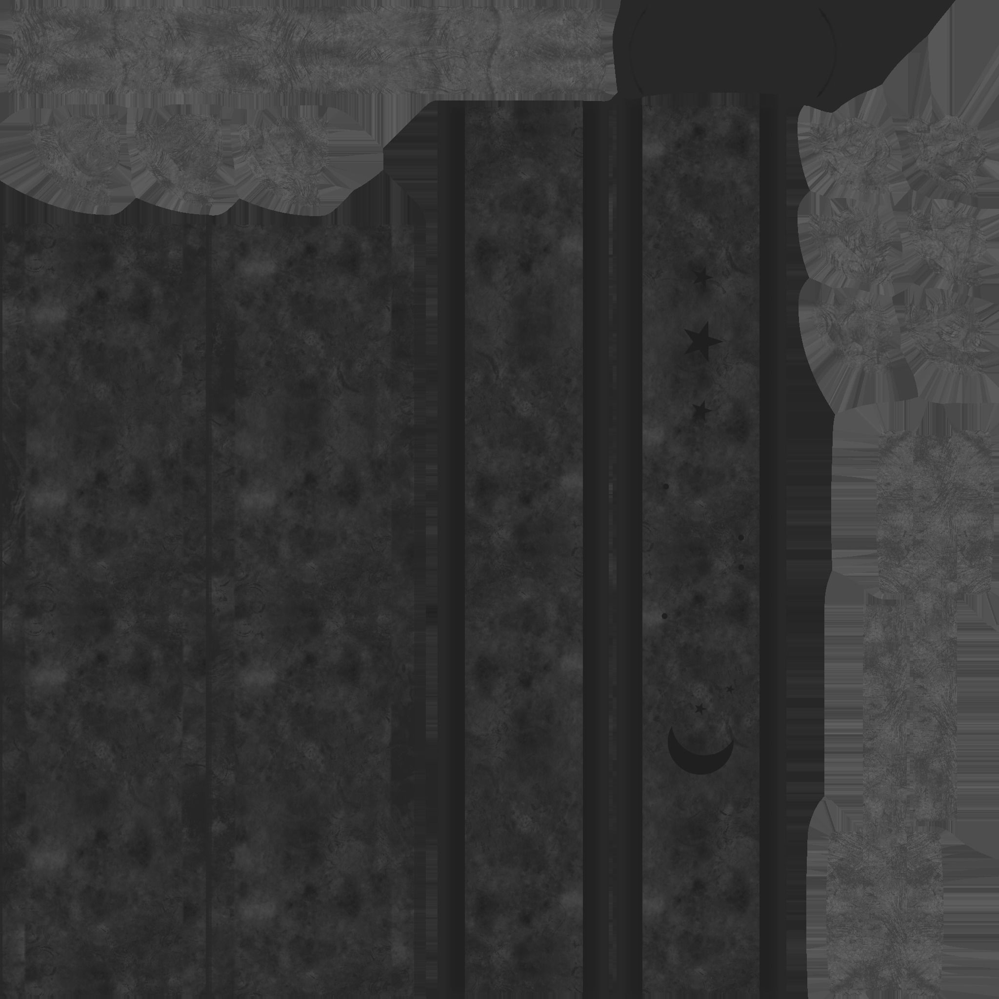 Gothic Choker Collar 07 Black Moon - Character Design Fashion Low-poly 3D model_15