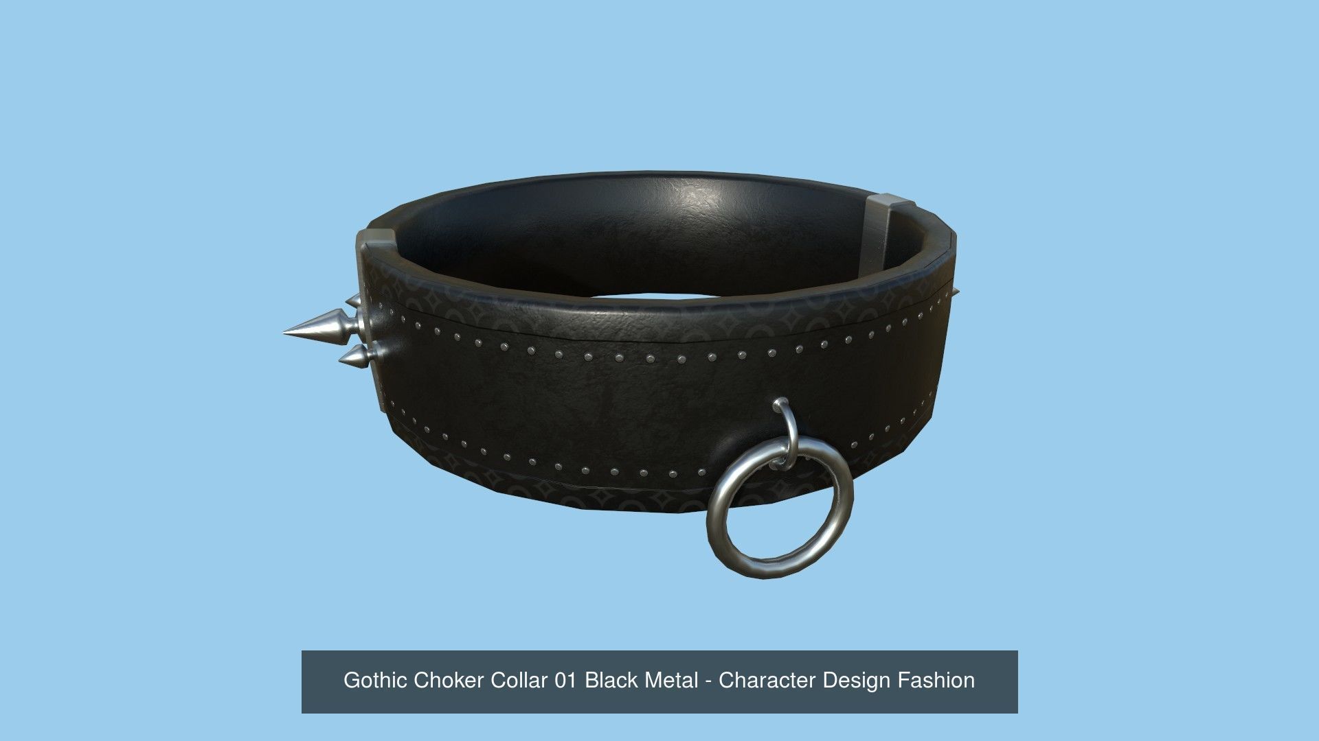 08 Gothic Choker Collar Collection - Character Design Fashion _1