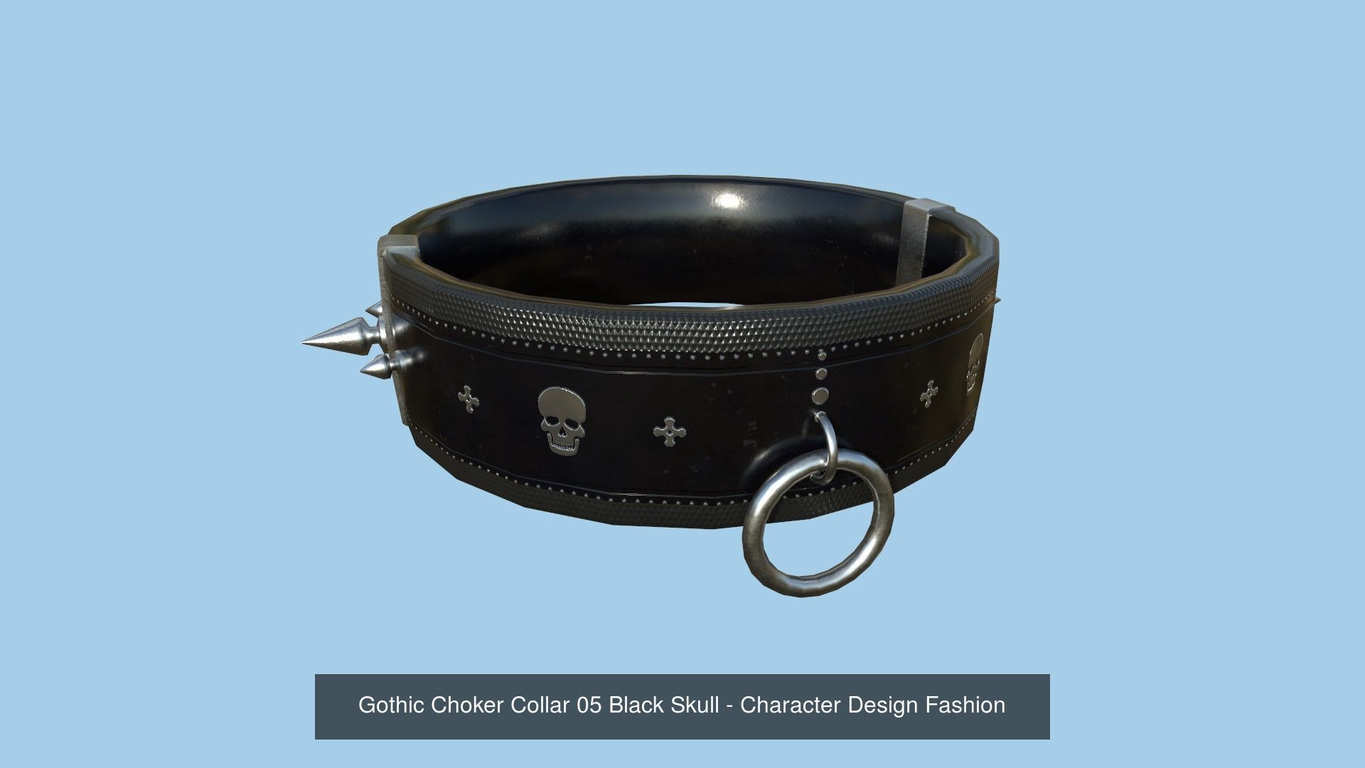 08 Gothic Choker Collar Collection - Character Design Fashion _9