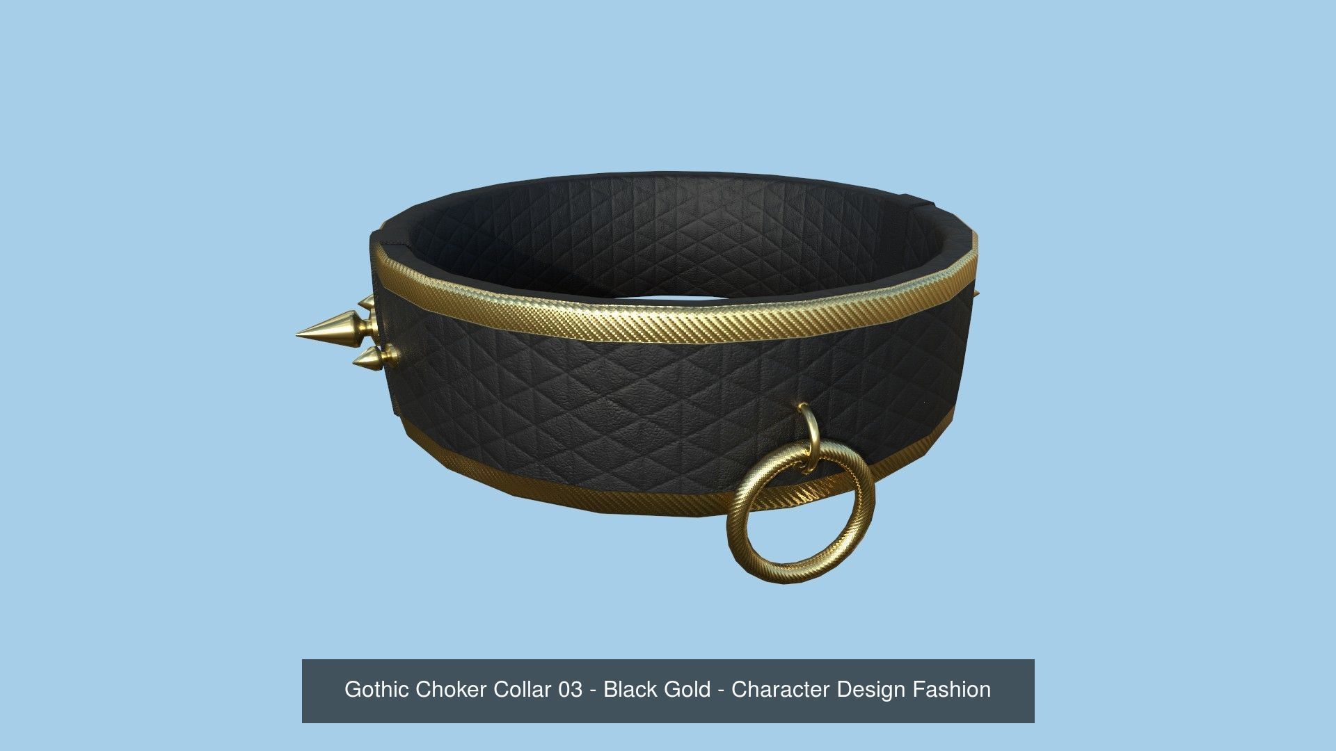 08 Gothic Choker Collar Collection - Character Design Fashion _5