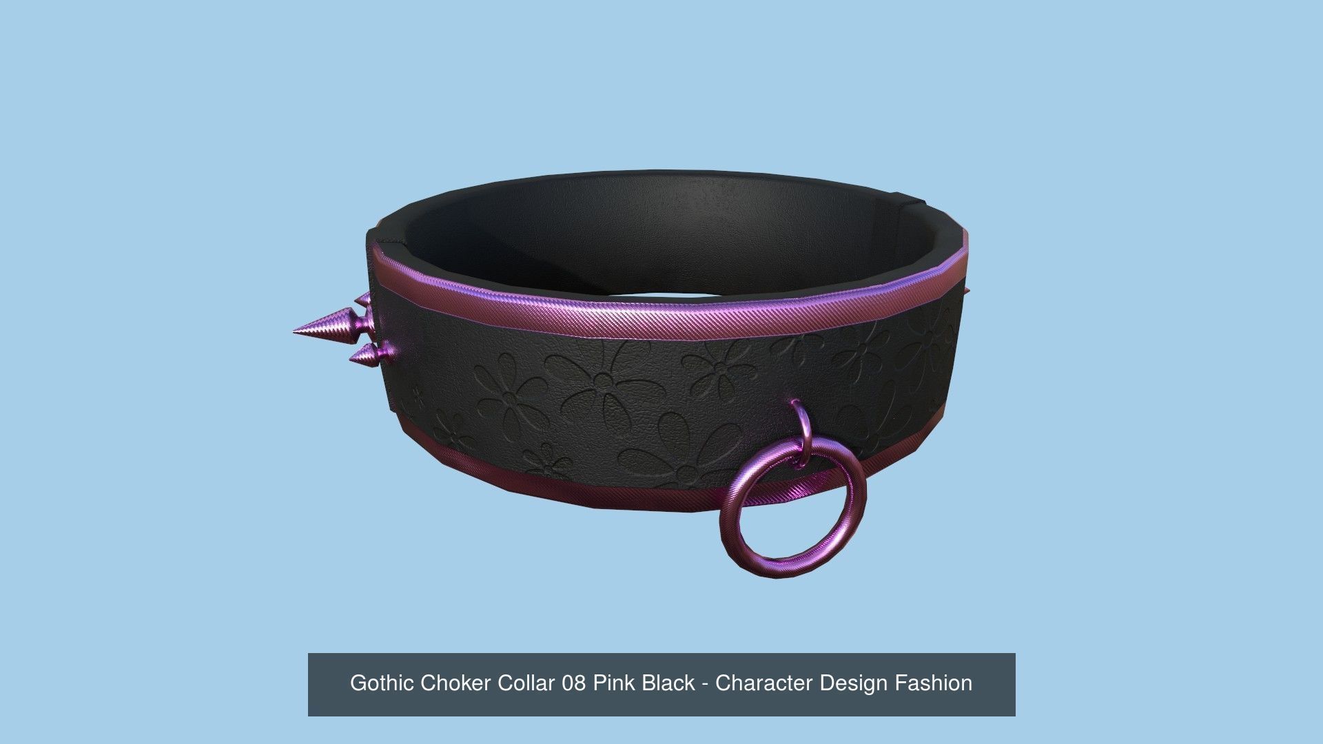 08 Gothic Choker Collar Collection - Character Design Fashion _15